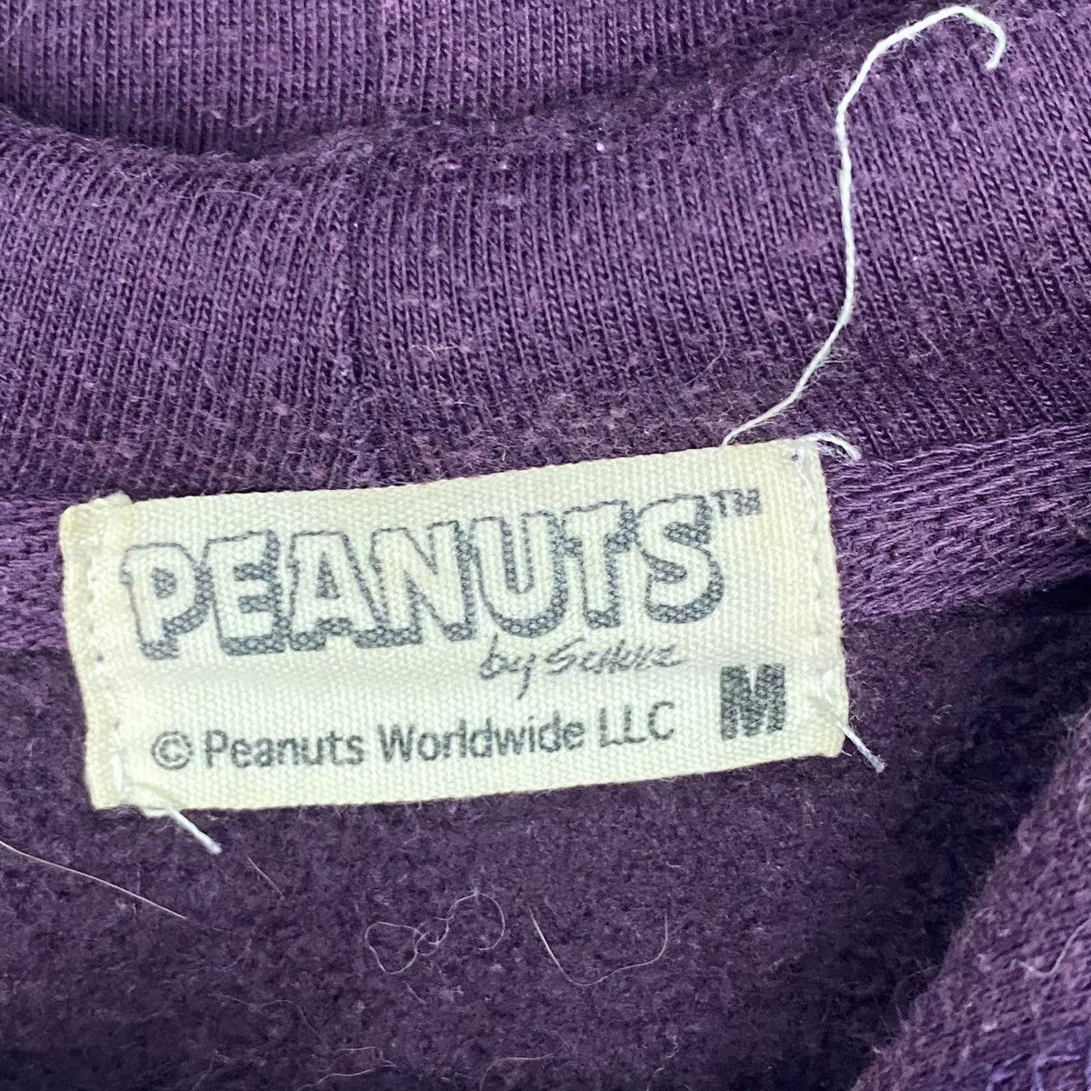 Vintage Vintage Peanuts Printed Hoodie Sweater Purple Jumper Size M Size US M / EU 48-50 / 2 - 6 Thumbnail