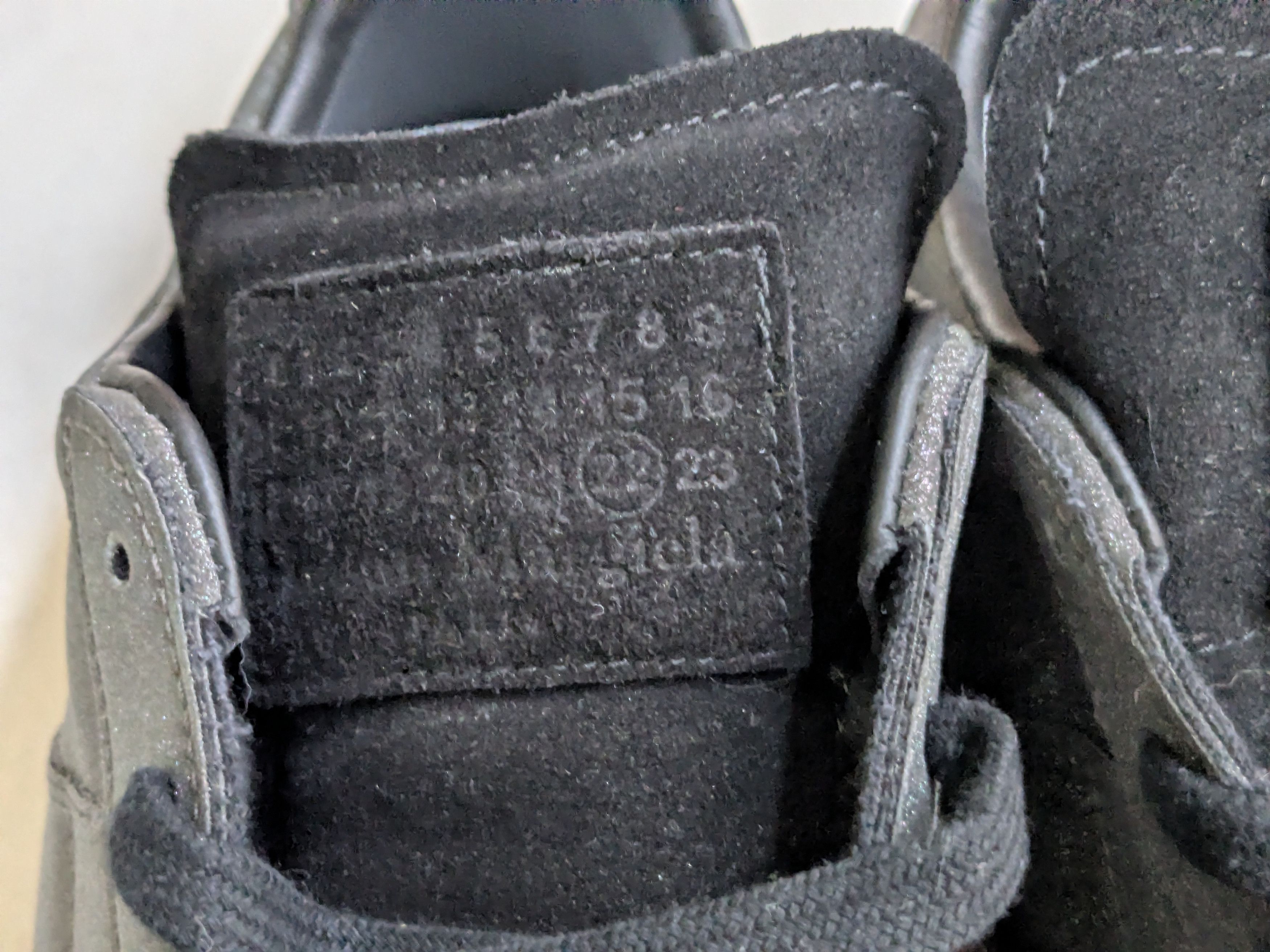 Maison Margiela Maison Margiela GAT Replica Glitter Black 12 45 Low Tops Size US 12 / EU 45 - 4 Thumbnail