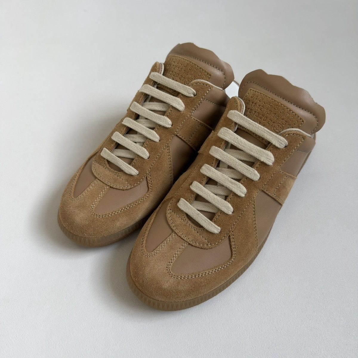 Maison Margiela S/S 20 Tan Leather ‘Mule’ GAT Sneakers Size US 7 / IT 37 - 7 Thumbnail