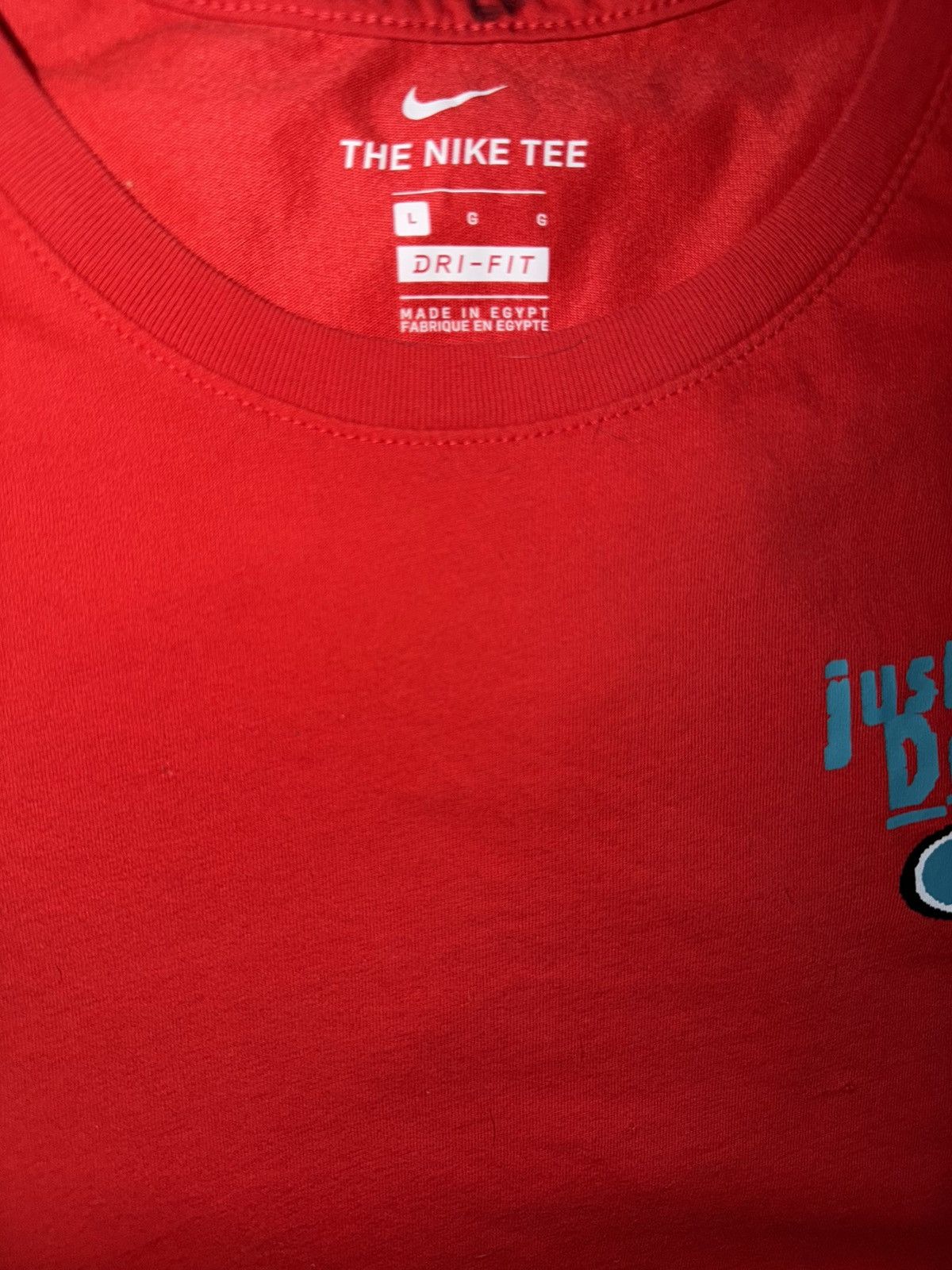 Nike The Nike tee sportswear just do it dri-fit shirt red large Size US L / EU 52-54 / 3 - 5 Thumbnail