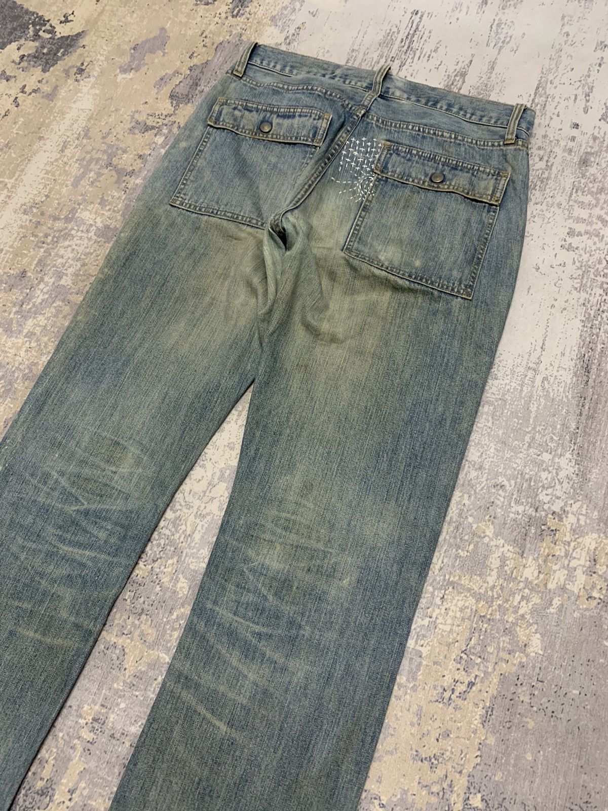 If Six Was Nine Vintage mud wash japanese Uniqlo bush pant jeans 32x32 Size US 32 / EU 48 - 9 Thumbnail