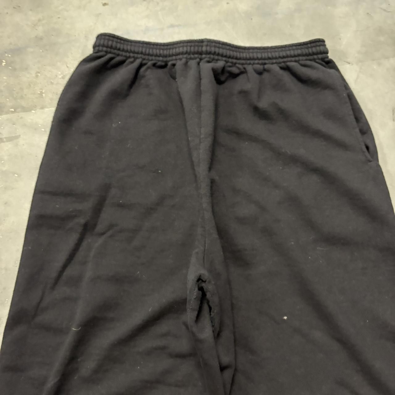 Japanese Brand × Vintage Crazy Vintage Y2K/200s Black Essential Sweatpants! Size US 30 / EU 46 - 4 Thumbnail