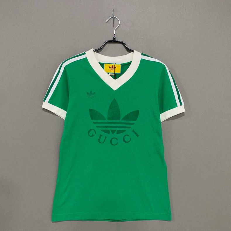 Gucci Gucci Adidas co-branded green short sleeves Size S / US 4 / IT 40 - 1 Thumbnail