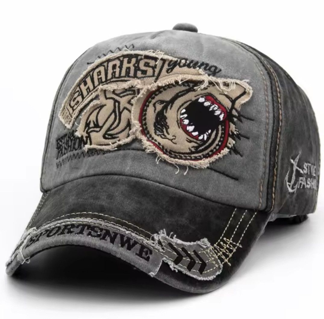 Other Custom Black Shark Trucker Hat Size ONE SIZE - 1 Preview