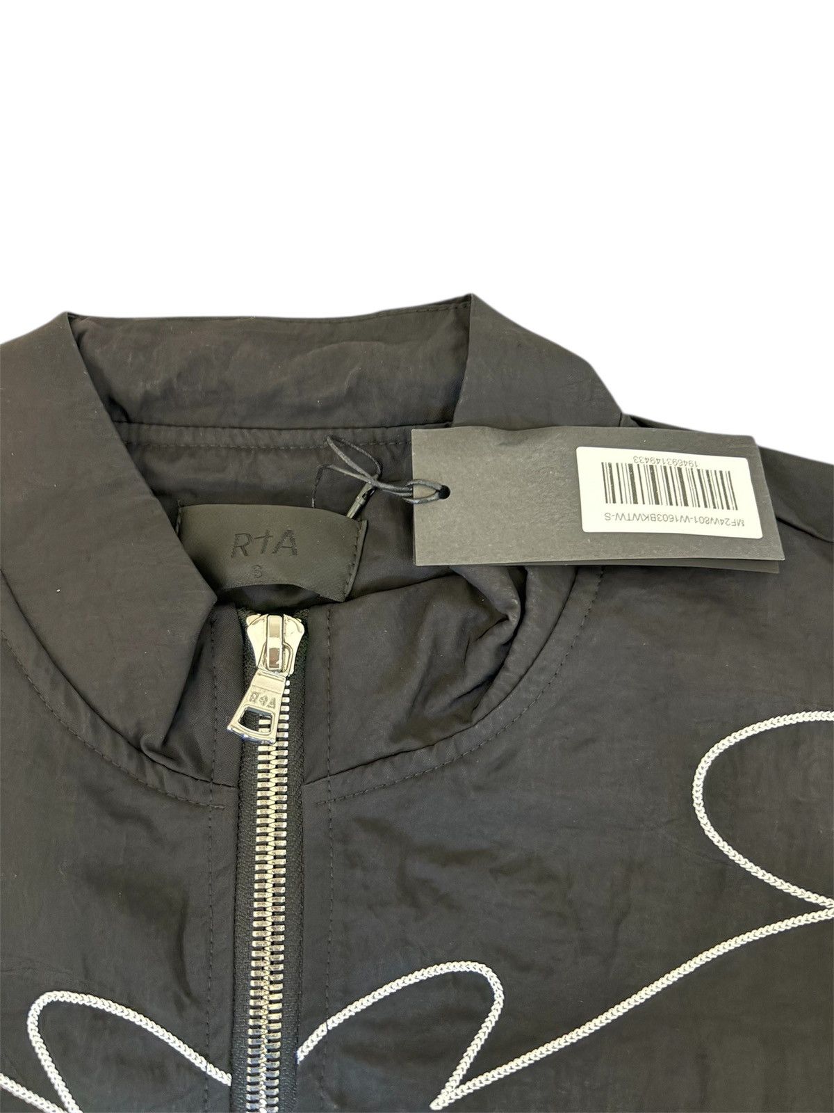 Rta RTA Men's Black White Abstract Contrast Piping Jacket Size S Size US S / EU 44-46 / 1 - 3 Thumbnail