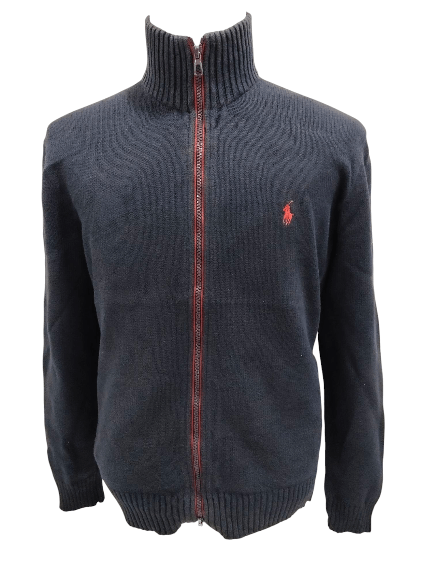 Polo Ralph Lauren × Ralph Lauren Vintage Polo Ralph Lauren Cotton Knitwear Zipper Jacket Size US L / EU 52-54 / 3 - 1 Thumbnail
