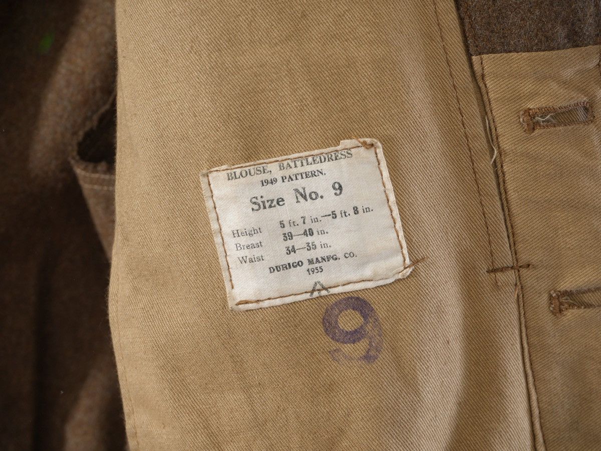 Vintage British Army Battledress Blouse 1949 Pattern 1955 Wool sz 9 Size US S / EU 44-46 / 1 - 5 Thumbnail