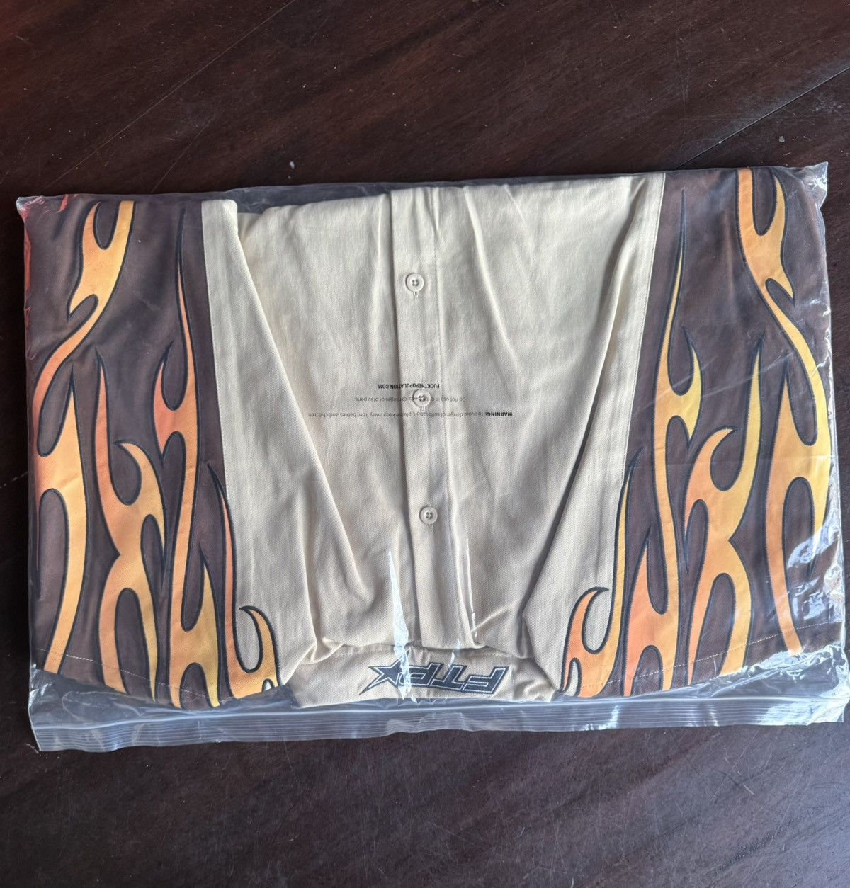 Fuck The Population FTP Raceway Button up Shirt Tan Size US XXL / EU 58 / 5 - 3 Thumbnail
