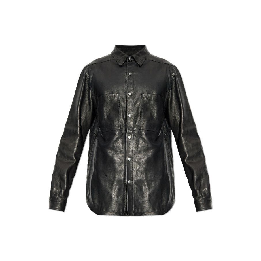 Rick Owens RICK OWENS Black Leather Jacket New & Authentic (Men's size: Size US L / EU 52-54 / 3 - 1 Preview