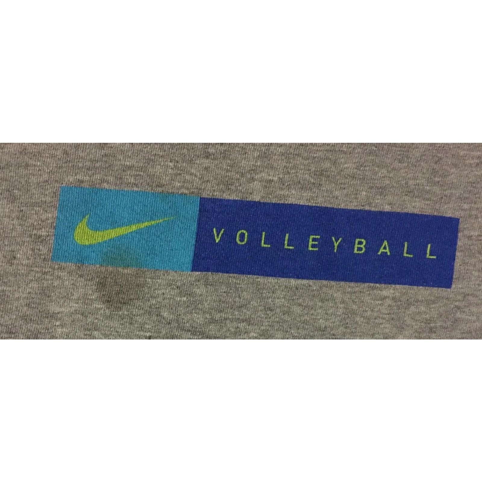 Nike VINTAGE Nike Hoodie Mens 2XL Gray Swoosh Thrashed Boxy 90s Grunge Volleyball USA Cotton Sweatshirt Size US XXL / EU 58 / 5 - 3 Thumbnail