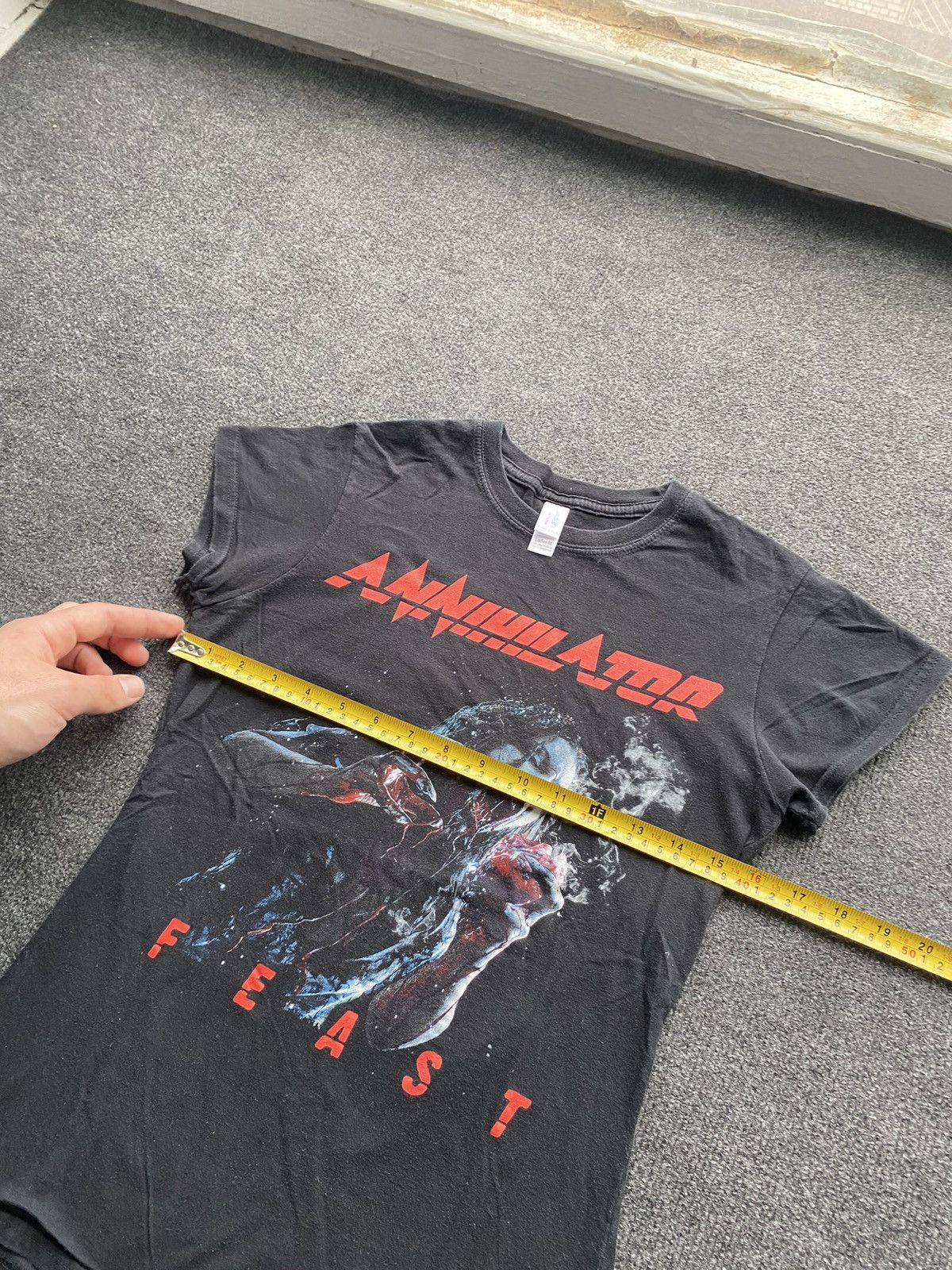 Gildan 🔥Annihilator Feast Album Band metal tee wom m size Size M / US 6-8 / IT 42-44 - 4 Thumbnail