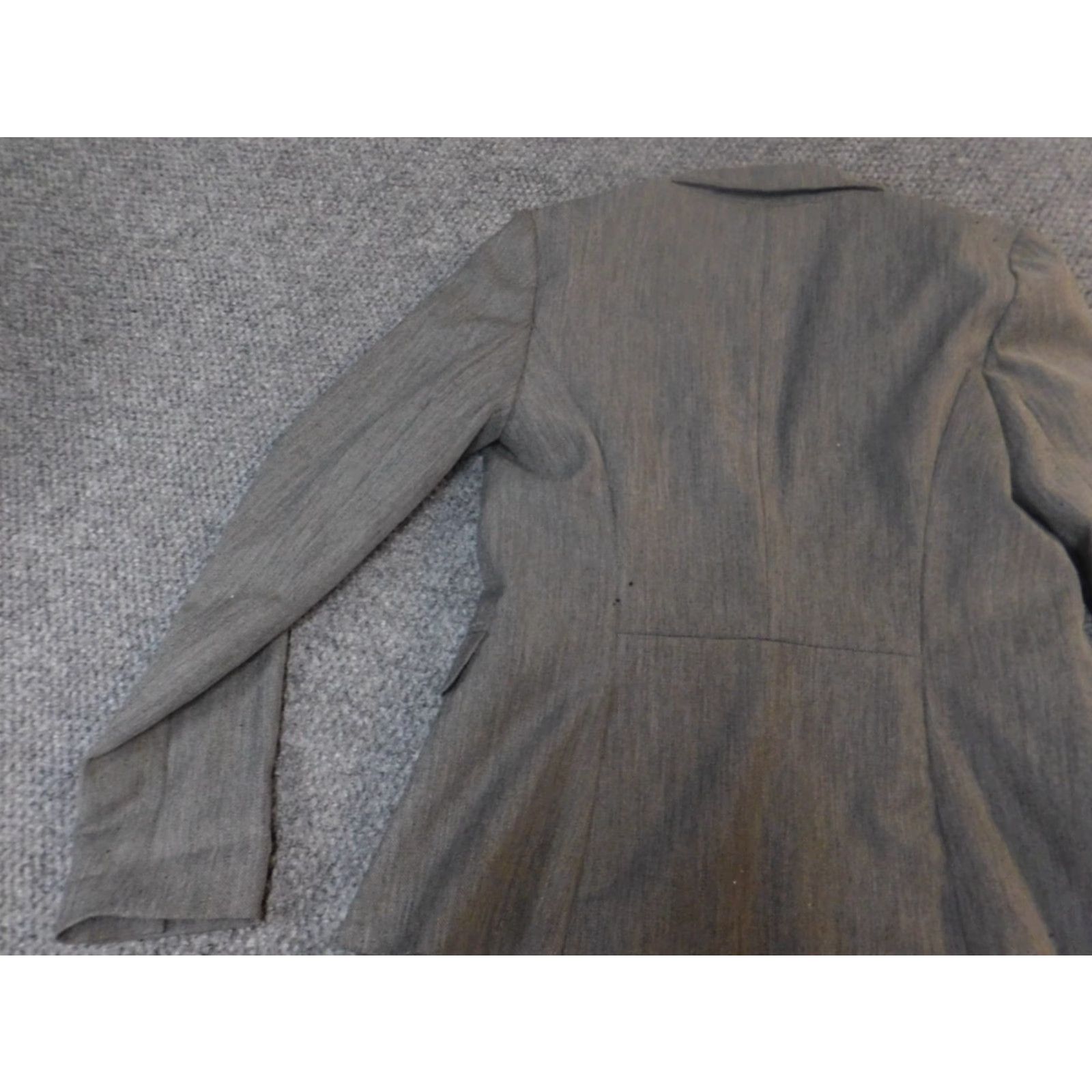 Express Express Blazer Womens 4 Gray Knit Polyester Button Classic Jacket Blazer Womens Regular Fall Spring Mens Girls Size S / US 4 / IT 40 - 7 Thumbnail