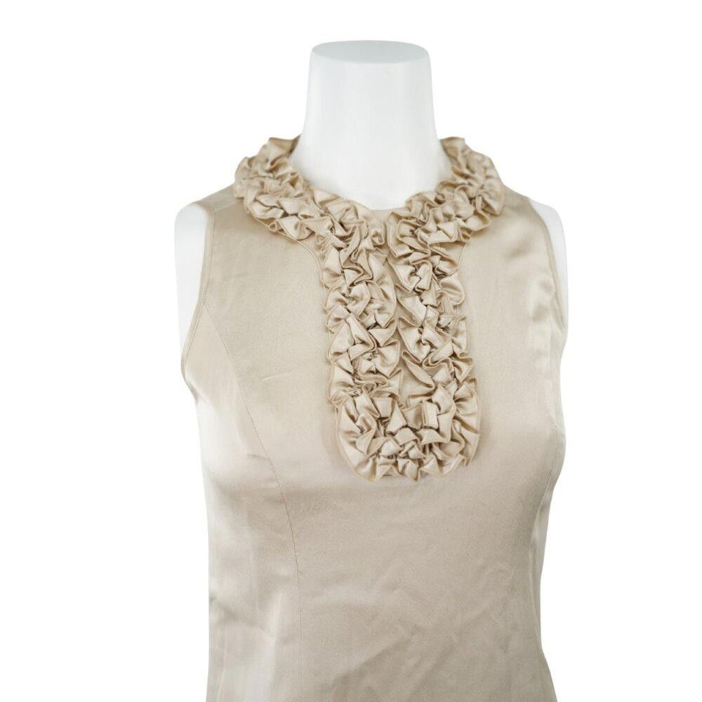 Designer Etcetera Silk Ruffle Tank Size 0 Size XS / US 0-2 / IT 36-38 - 2 Thumbnail