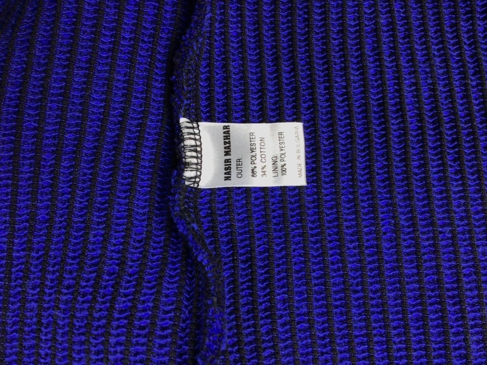 Designer Nasir Mazhar A/W 2016 Two Tone Multi Zip Sweater Blue Size L Size US L / EU 52-54 / 3 - 4 Thumbnail