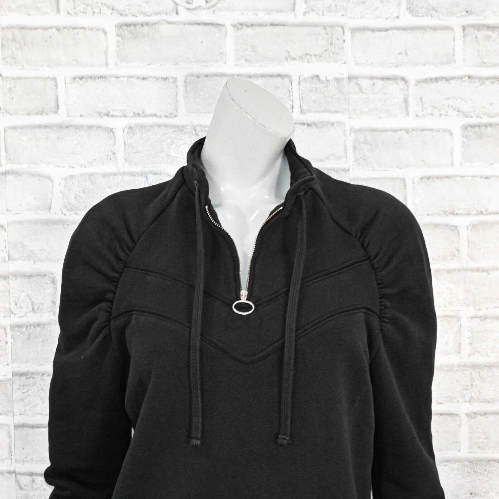 ba&sh BA&SH BASH Women's zip mock neck pullover Lady sweatshirt Size XS / US 0-2 / IT 36-38 - 10 Thumbnail
