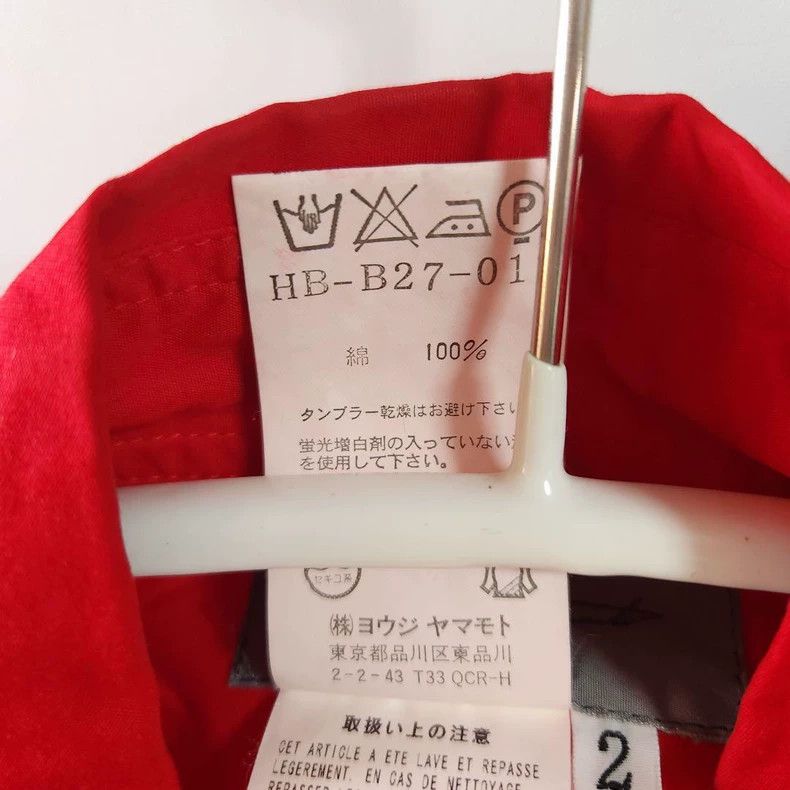 Yohji Yamamoto Yohji Yamamoto 2006AW Red Pocket Shirt Size US M / EU 48-50 / 2 - 6 Thumbnail