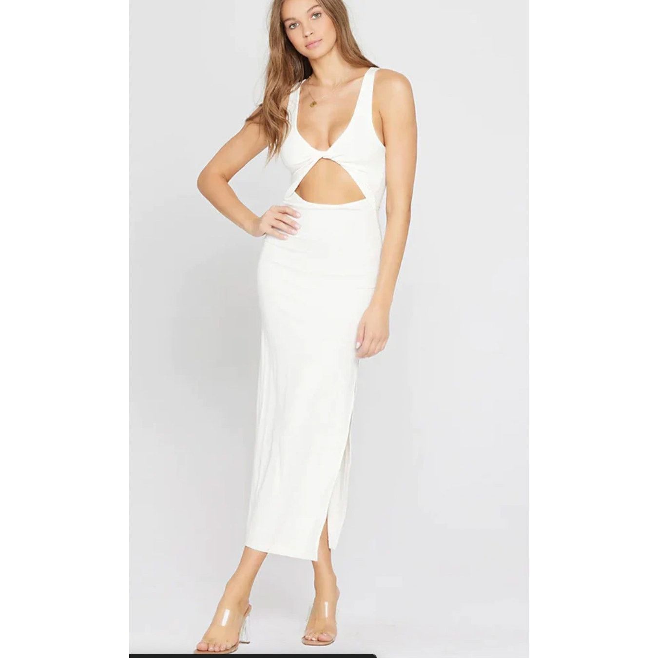 REVOLVE L Space Nico Cut-Out Maxi Dress Cream XL Size XL / US 12-14 / IT 48-50 - 1 Thumbnail