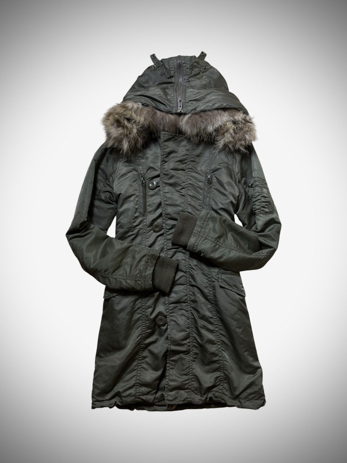 GOA 2000’s G.O.A - Japanese Archive Apocalypse Fur Racoon Parka Size US M / EU 48-50 / 2 - 2 Thumbnail
