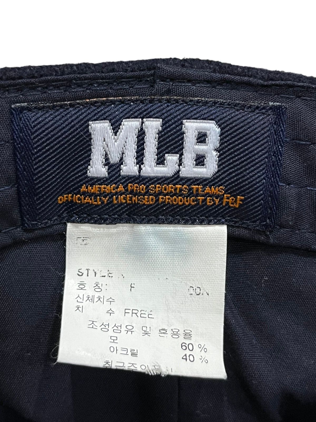 MLB 🔥VERY RARE DESIGN🔥Vintage y2k MLB Buckle Front Full Cap Size ONE SIZE - 8 Thumbnail