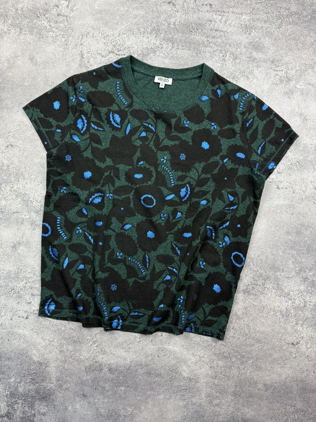Kenzo Vintage Kenzo All Over Print Flowers T-Shirt Luxury Y2K Tee Size M / US 6-8 / IT 42-44 - 3 Thumbnail