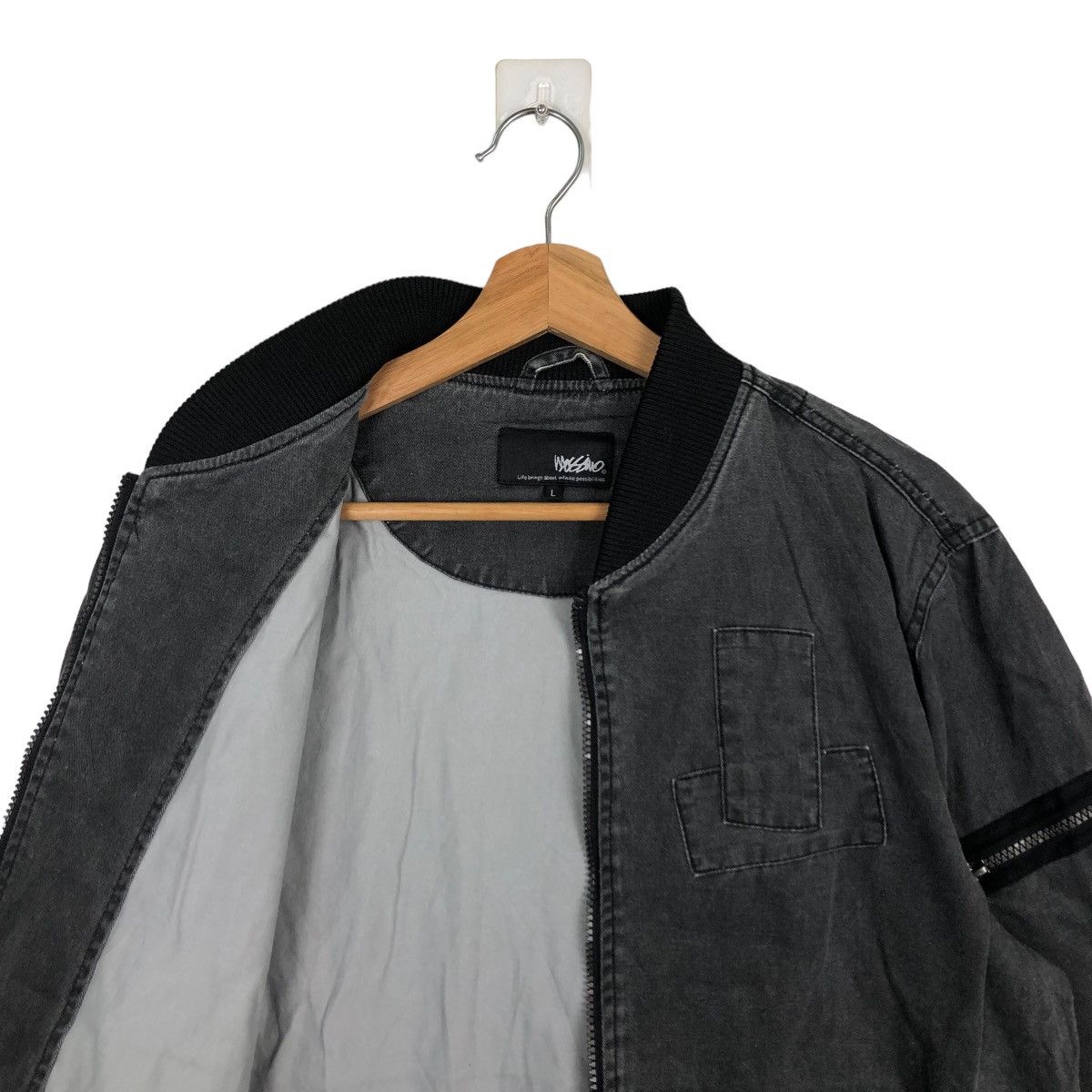 Japanese Brand VINTAGE RIOT RIOT BOMBER JACKET MILITARY MOSSIMO Size US L / EU 52-54 / 3 - 9 Thumbnail