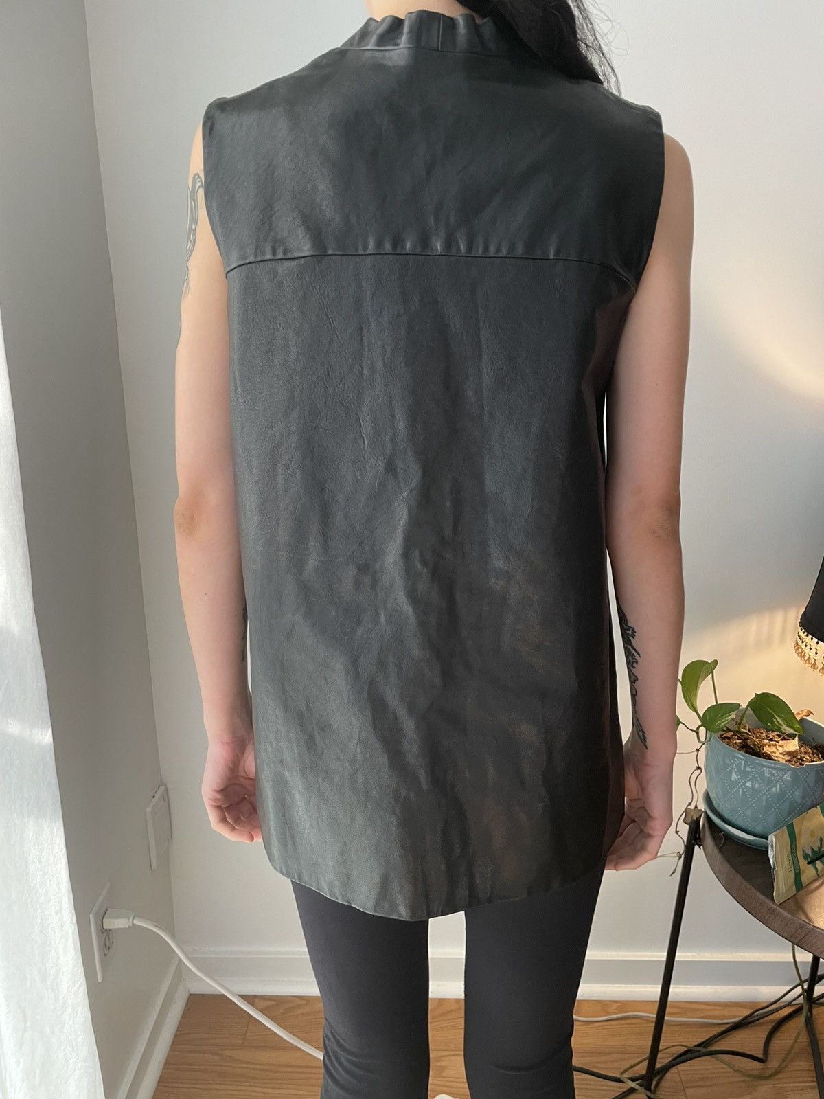 Rick Owens Rick Owens SS11 Anthem Leather Vest Size XS / US 0-2 / IT 36-38 - 6 Thumbnail