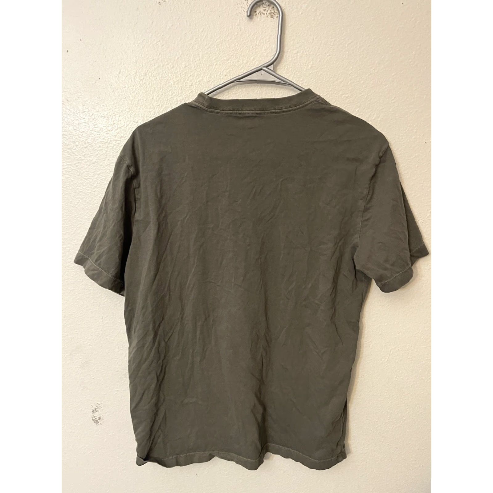 American Eagle Outfitters VINTAGE American Eagle Outfitters Classic Fit T-Shirt S Crew Neck Solid Green Men Short Sleeve Size US 29 - 3 Thumbnail