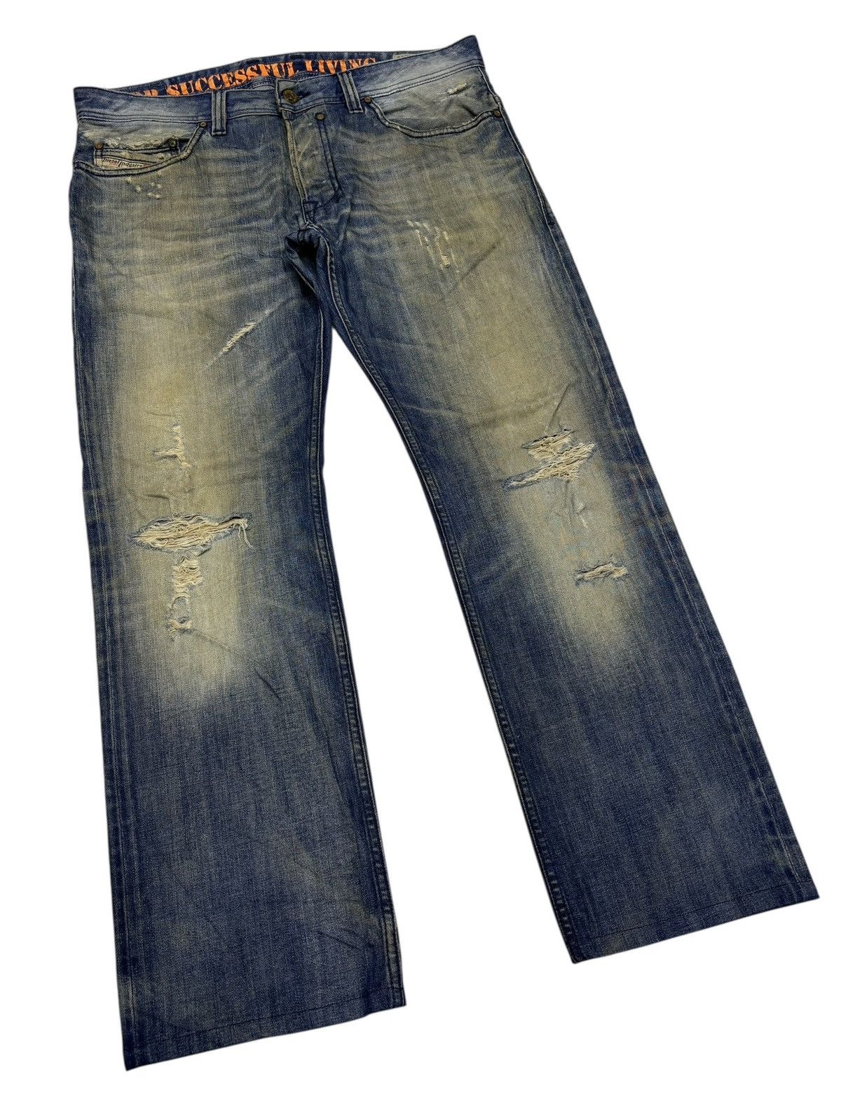 Diesel Diesel Rusty Thrashed Ripped Distressed Denim Jean Size US 36 / EU 52 - 3 Thumbnail