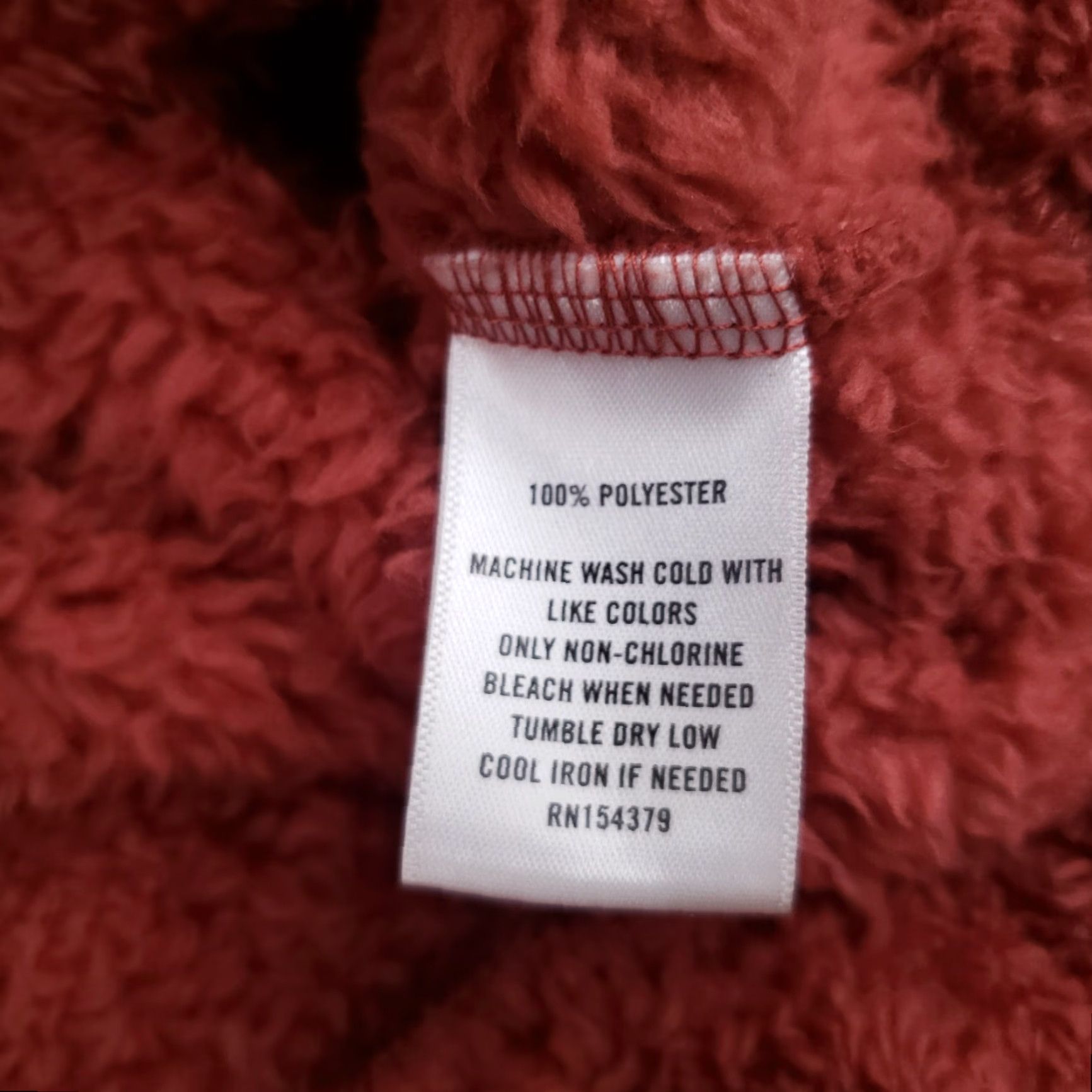 Vintage Aero Fleece 1/4 Zip Pullover Womens XL Long Sleeve Burnt Orange Sweater Size XL / US 12-14 / IT 48-50 - 6 Thumbnail