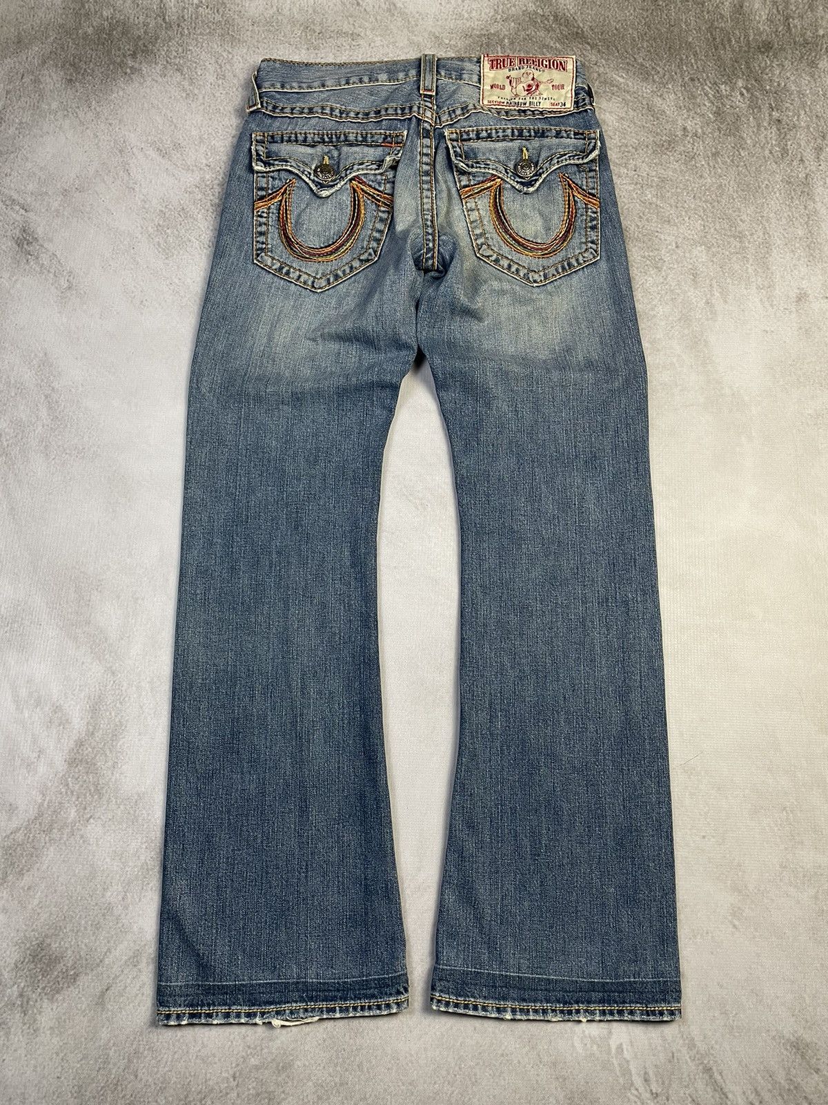 True Religion 2010 Billy Rainbow Bootcut Jeans Size US 31 - 11 Thumbnail