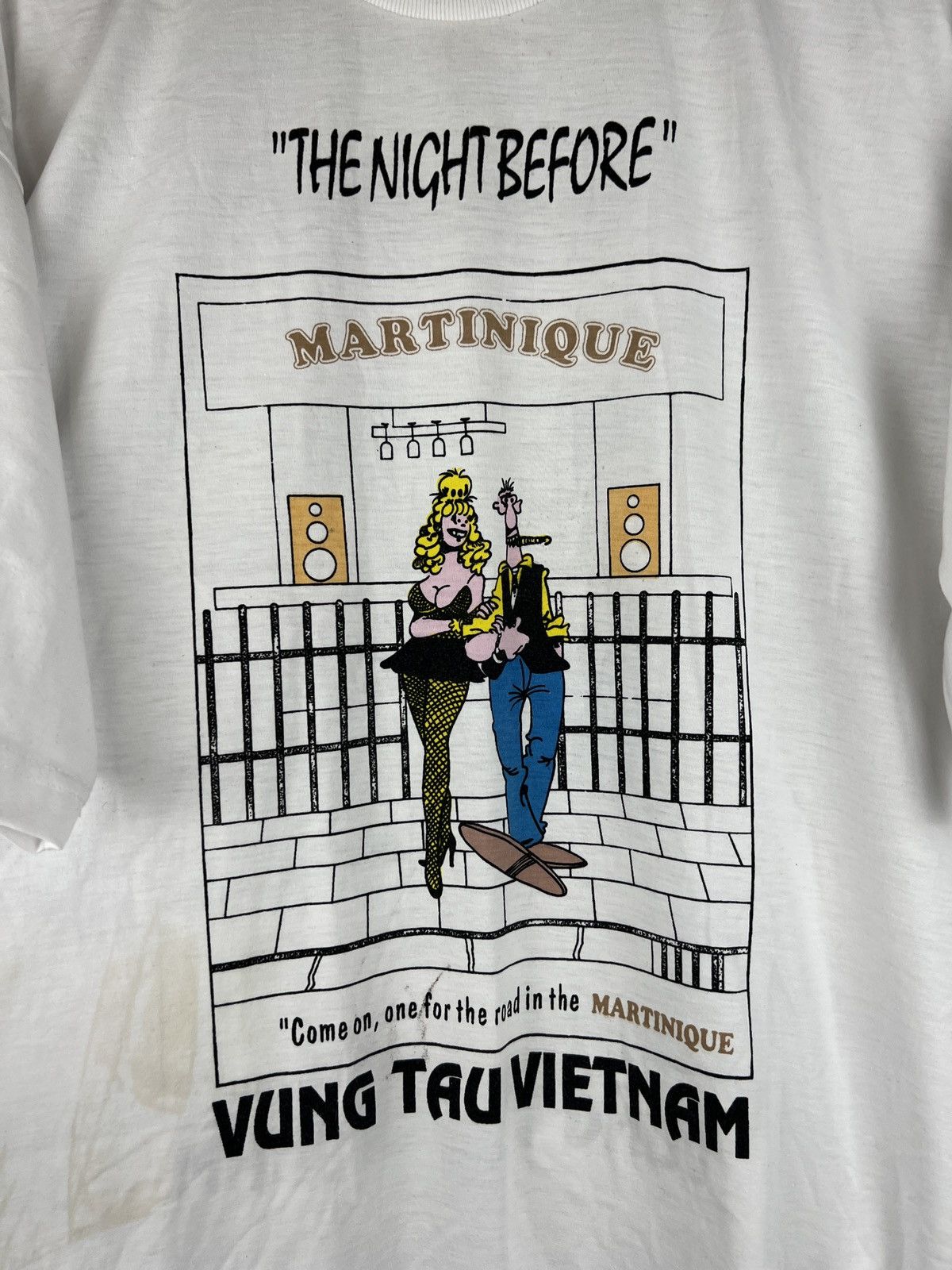 Vintage Vintage 80s Humor Vietnam Sex Big logo T Shirt y2k Size US XL / EU 56 / 4 - 3 Thumbnail