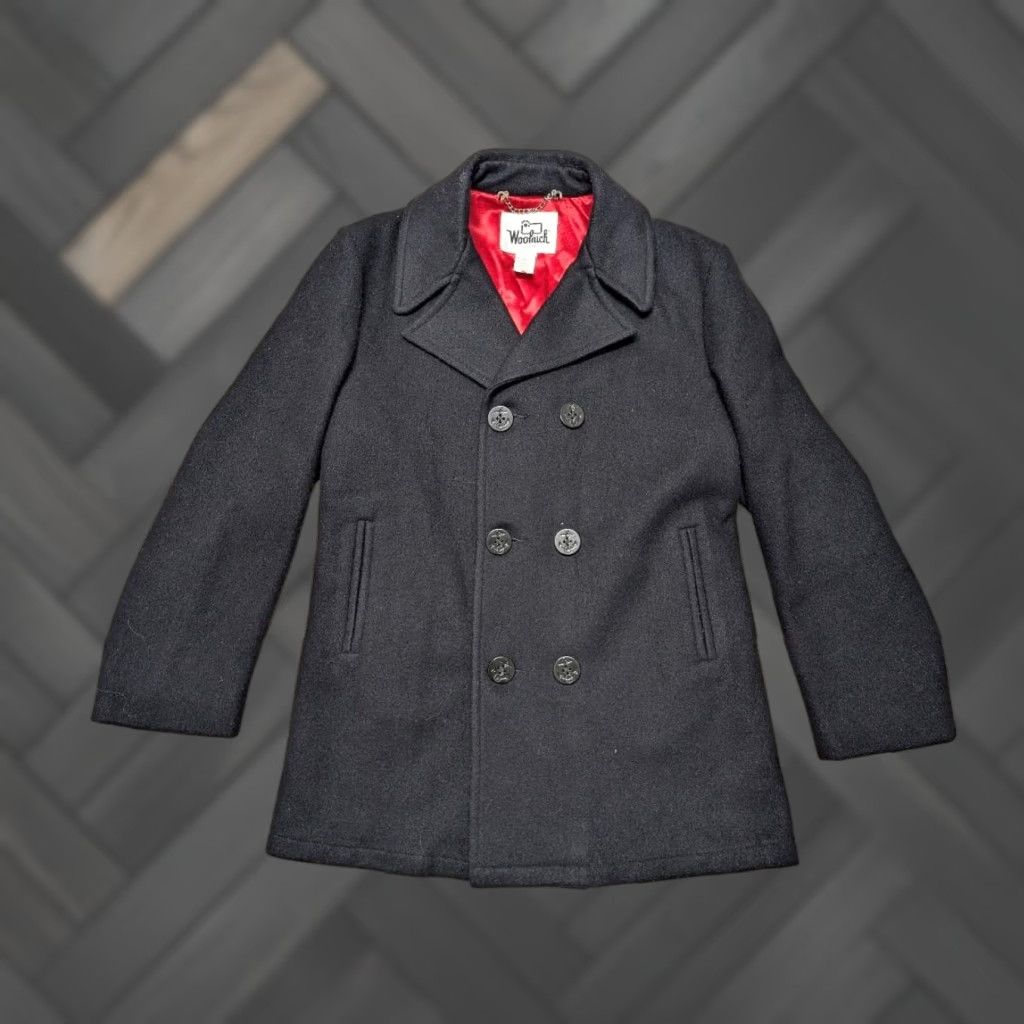 Vintage VINTAGE Woolrich pea coat Navy blue 38 USN wool jacket Woolrich Mens Wool blend Coat Navy WOOL peacoat USN 90s event theme: Navy blue 38 Mens Size US S / EU 44-46 / 1 - 1 Thumbnail