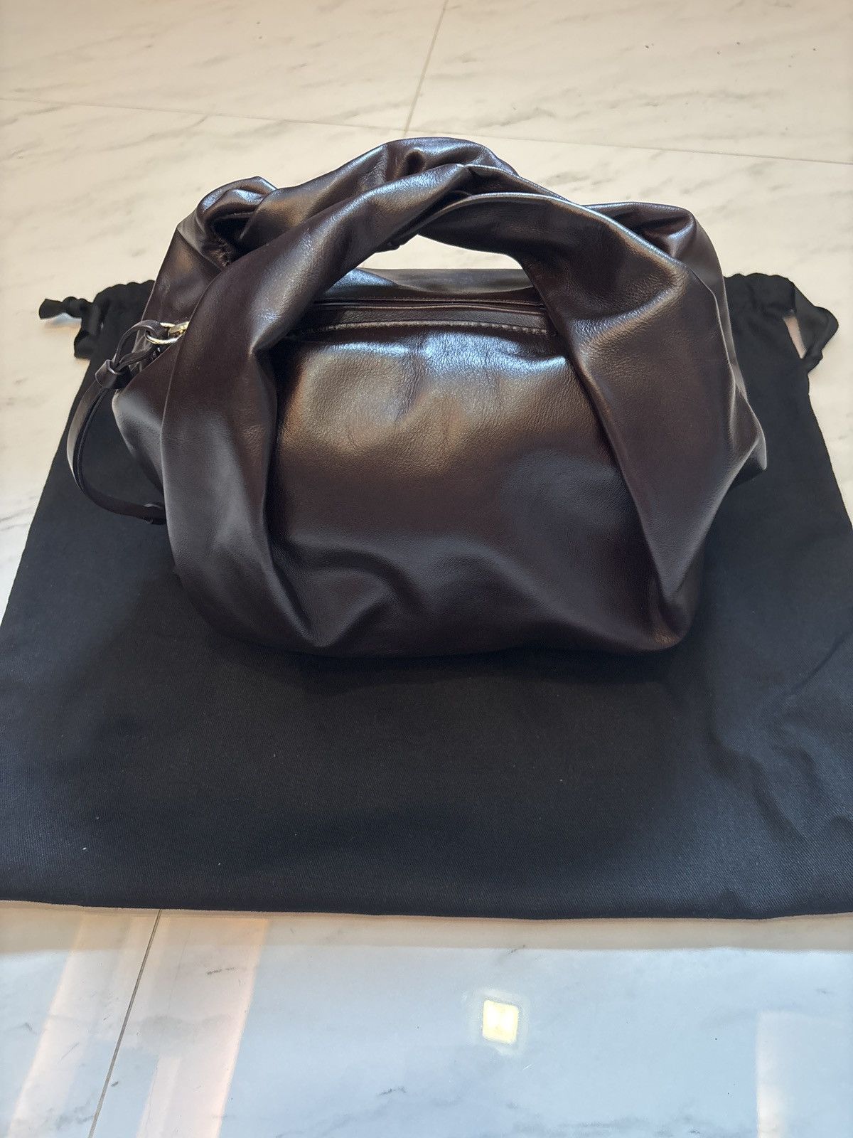 Dries Van Noten Dries Van Noten Burgundy Twisted Bag Size ONE SIZE - 1 Thumbnail