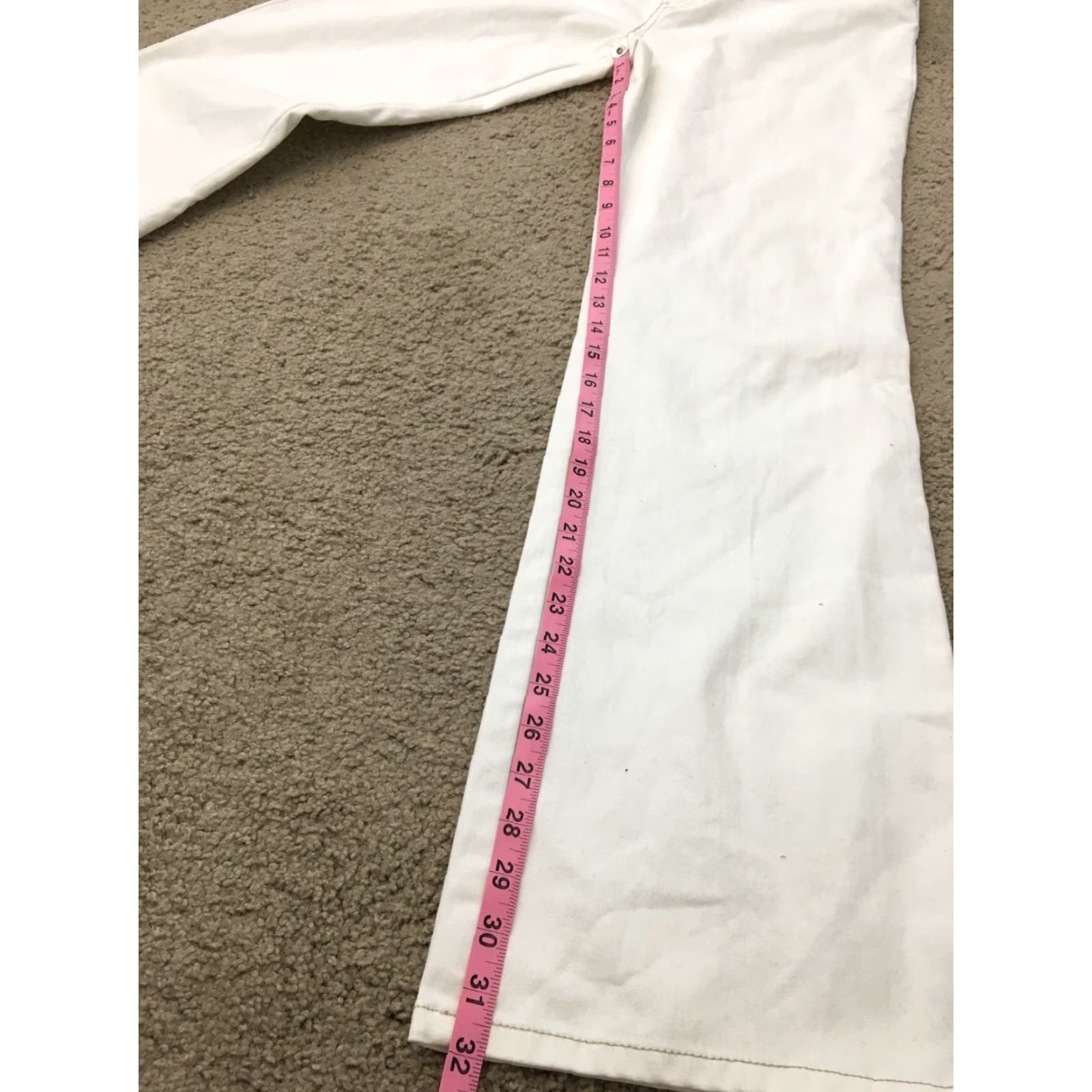 Vintage VINTAGE CAbi White Jeans Bootcut Womens 30x32 White Denim Straight Leg 30 32 Womens Jeans Size 30" / US 8 / IT 44 - 7 Thumbnail