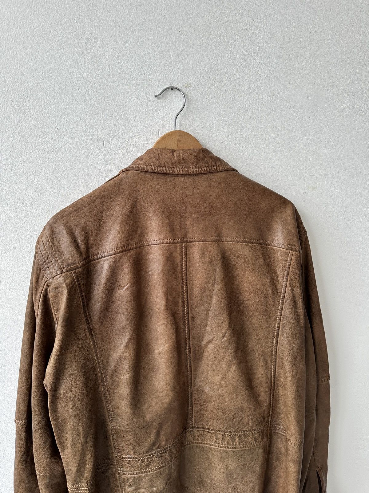 Genuine Leather MAURITIUS Vegetable Tanned Leather Field Jacket Size 54 Size US L / EU 52-54 / 3 - 14 Thumbnail