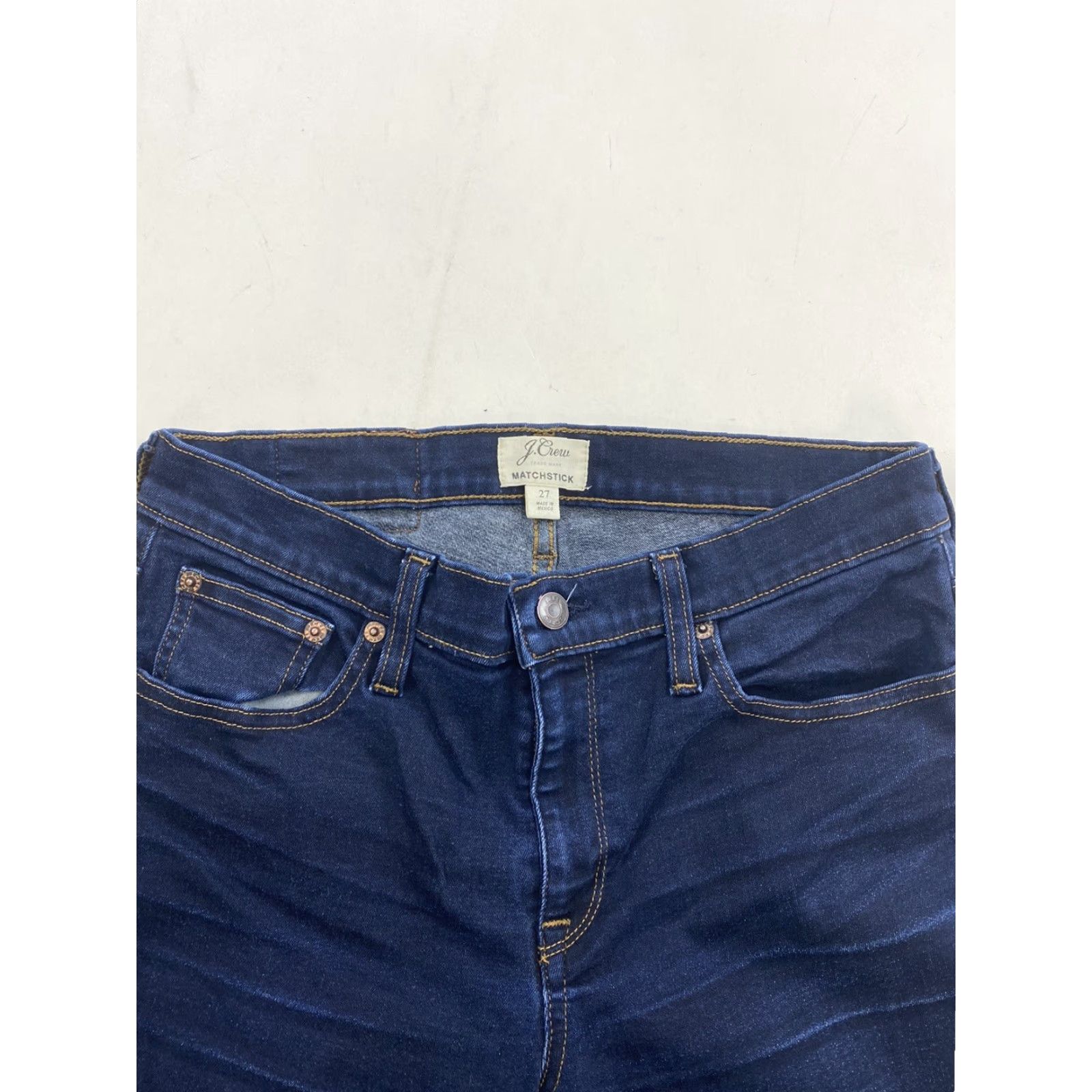 J.Crew J.CREW Jeans Women 27 Dark Wash Matchstick Skinny Denim 27 Dark Wash Womens Size 27" / US 4 / IT 40 - 4 Thumbnail