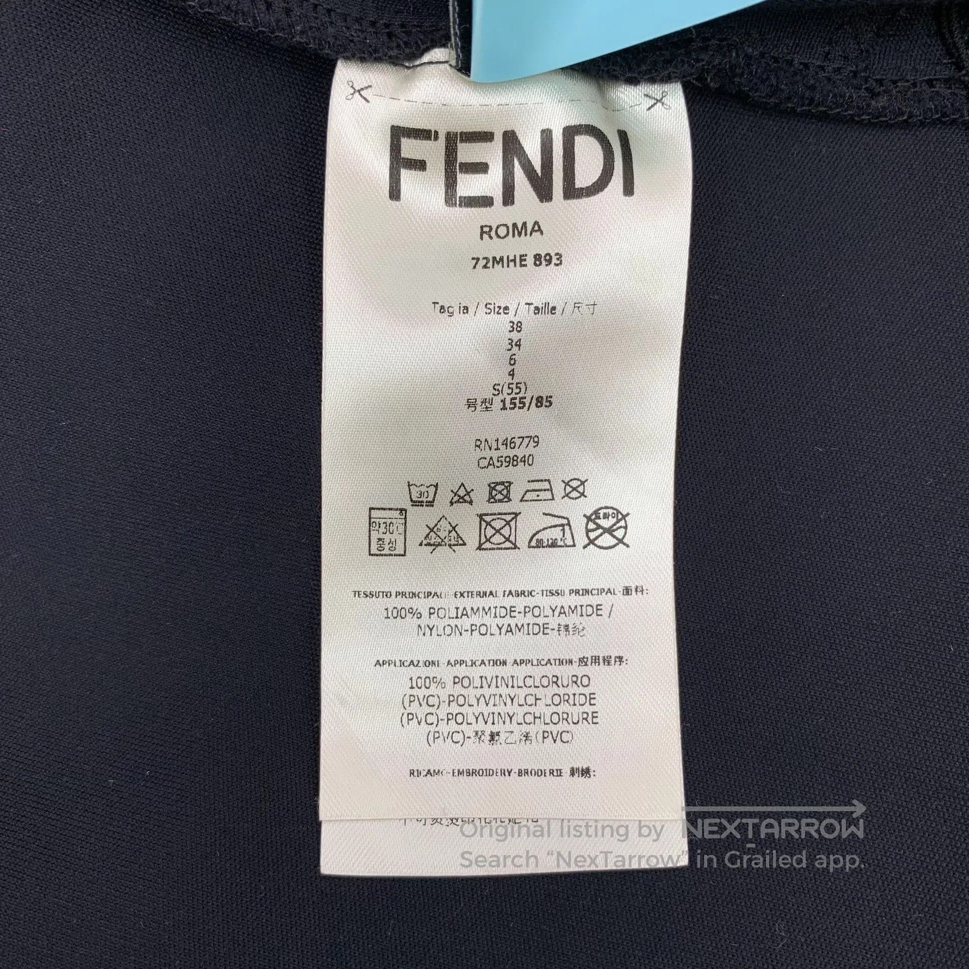Fendi Fendi Black Karl Hooded Sweatshirt. Size S / US 4 / IT 40 - 7 Thumbnail