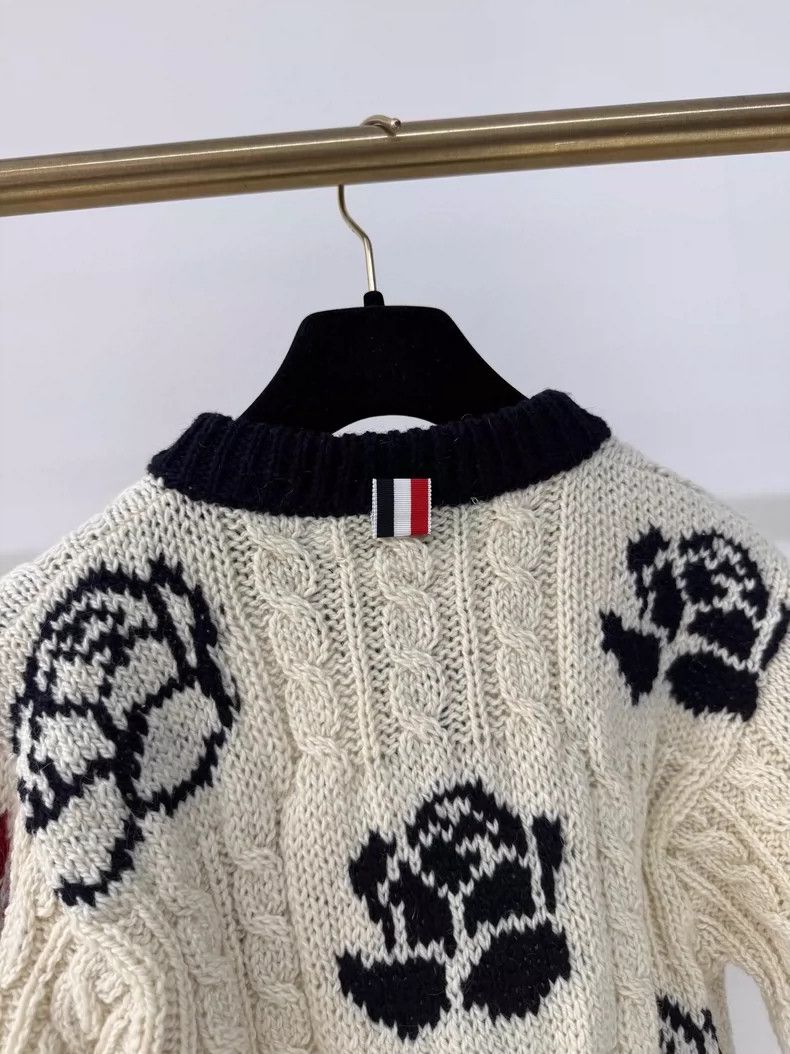 Thom Browne Thom Browne A wool knit cardigan Size M / US 6-8 / IT 42-44 - 4 Thumbnail