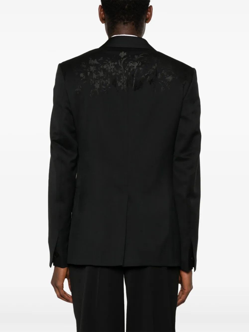 Givenchy o1w1db10525 Peak Lapel Jacket Slim Fit in Black Size US M / EU 48-50 / 2 - 4 Thumbnail