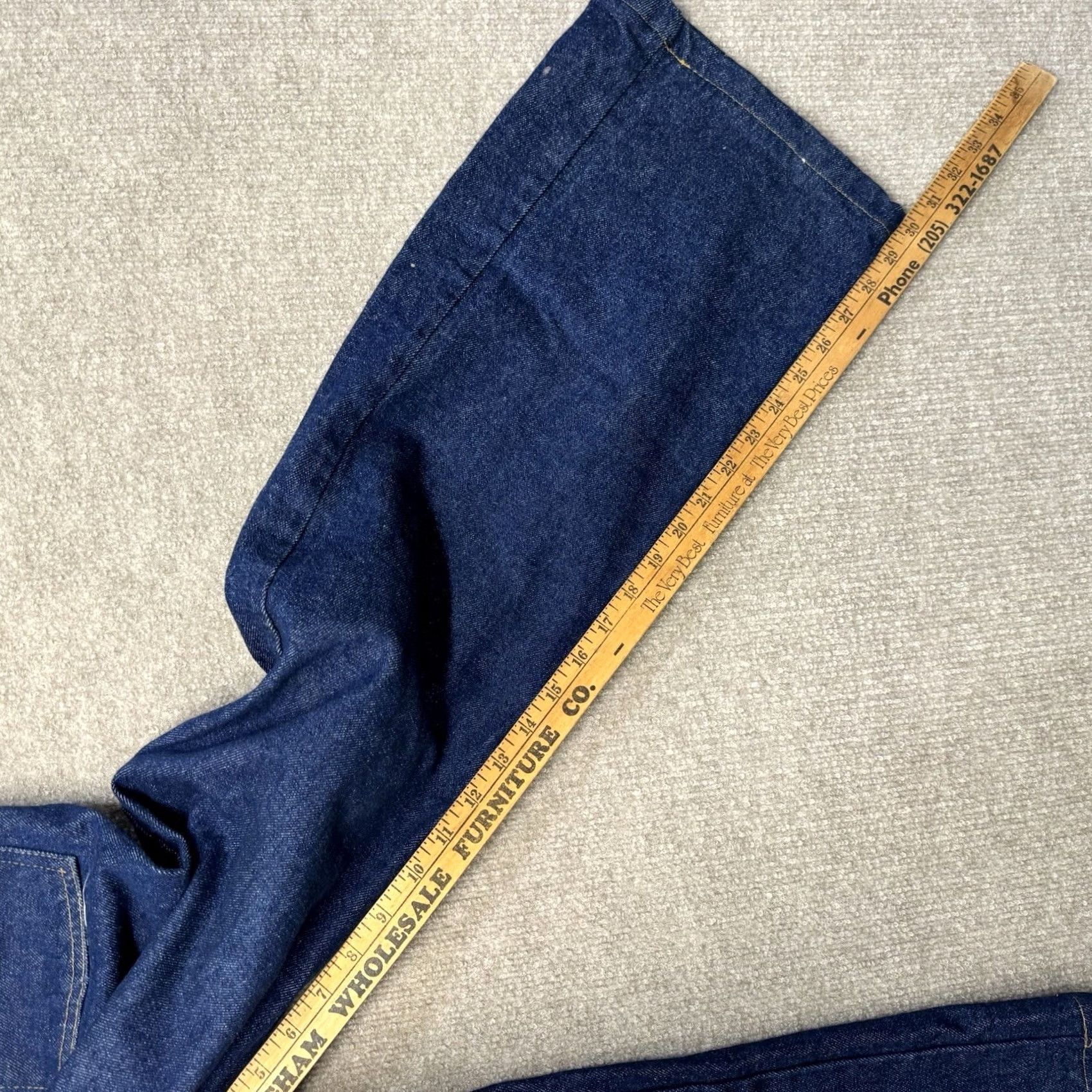 Vintage VINTAGE Montgomery Ward Jeans Men 32x30 Bootcut Denim Blue USA Made Dark Size US 32 / EU 48 - 8 Thumbnail