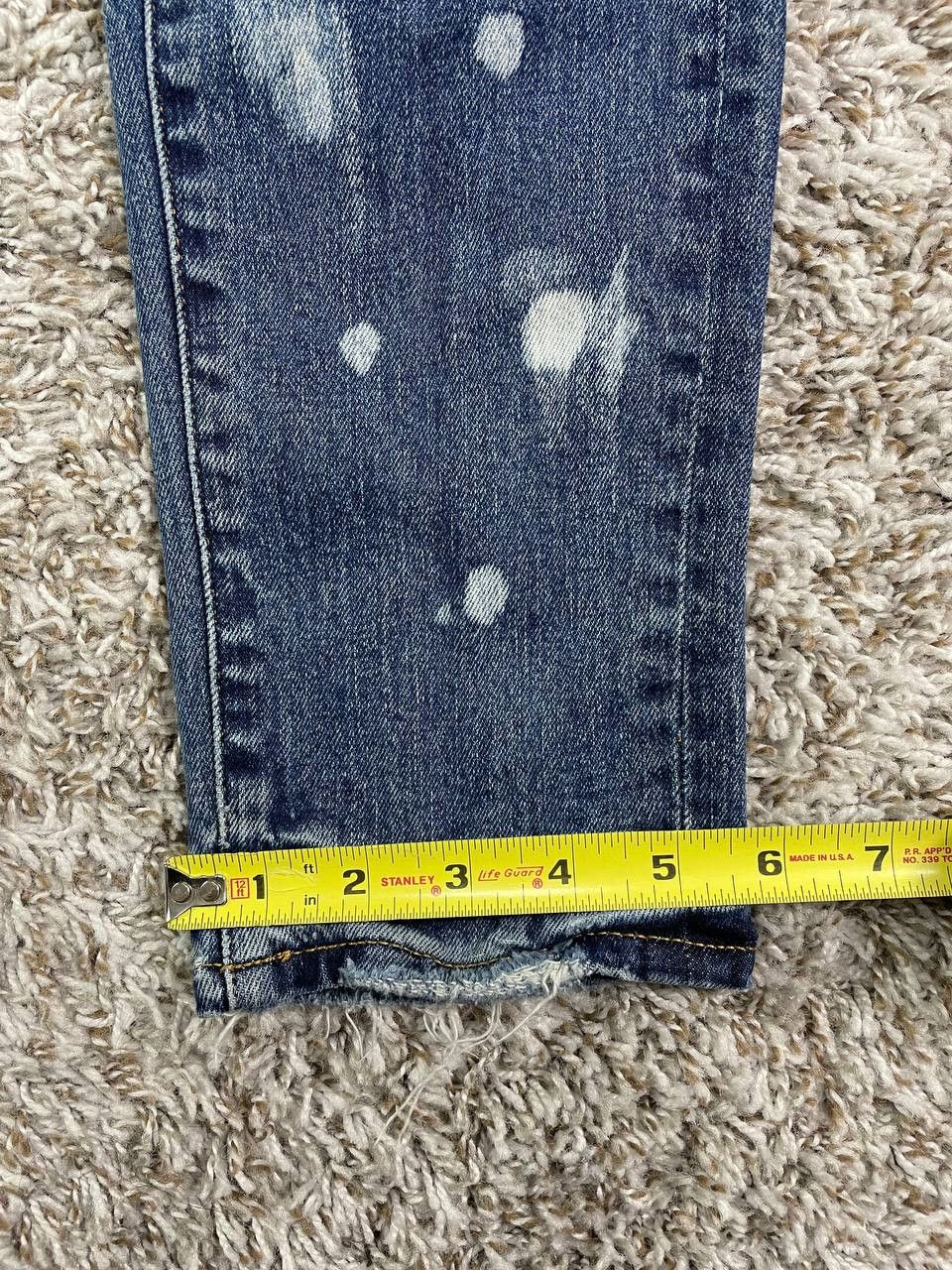 Purple Brand Purple Brand Extreme Worn Zigzag Repair Jeans Size US 31 - 8 Thumbnail