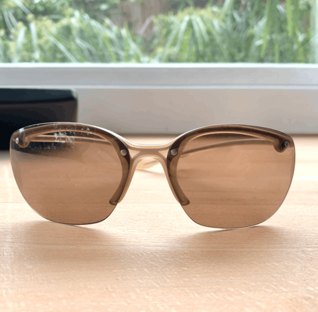 Prada × Vintage PRADA Sunglasses Rimless Sport Metal Frame Shield Wrap Size ONE SIZE - 3 Thumbnail