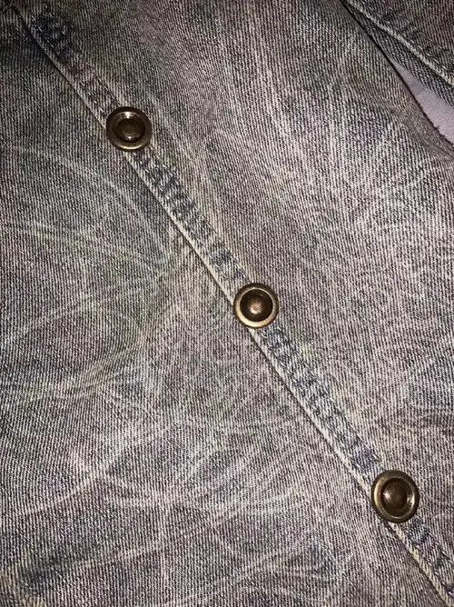 Designer Washed Old Big Print Flare Jeans Retro Size US 30 / EU 46 - 4 Thumbnail