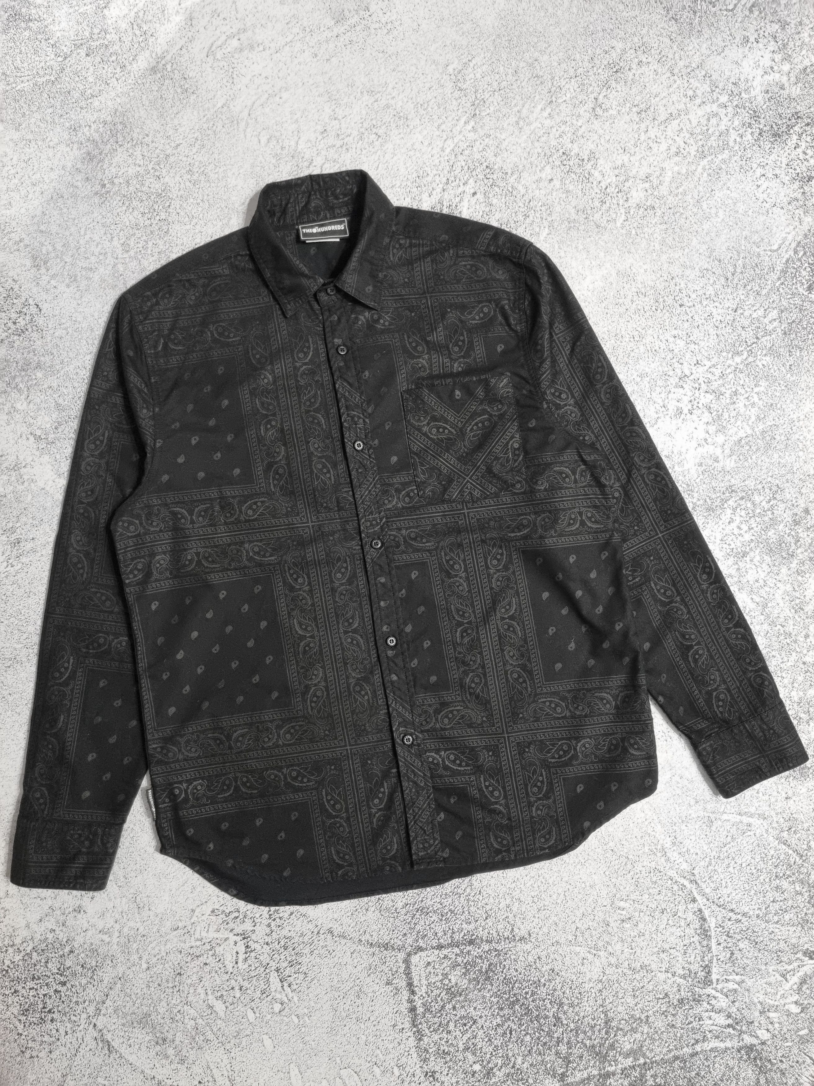 The Hundreds × Vintage The Hundreds Paisley Print Gangsta Shirt Size US XL / EU 56 / 4 - 3 Thumbnail