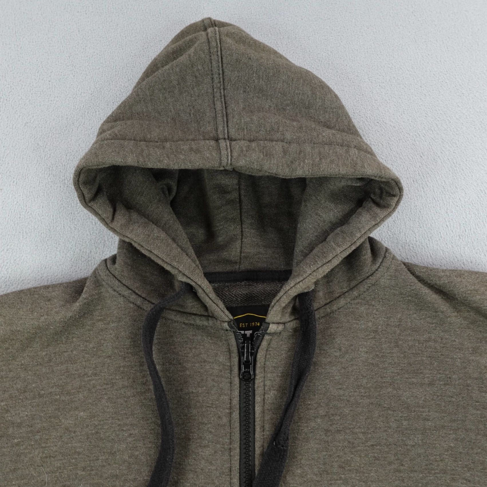 Vintage Street & Steel Hoodie Womens 2XL Gray Full Zip Up Sweatshirt Jacket Biker Size XXL / US 16-18 / IT 52-54 - 2 Thumbnail