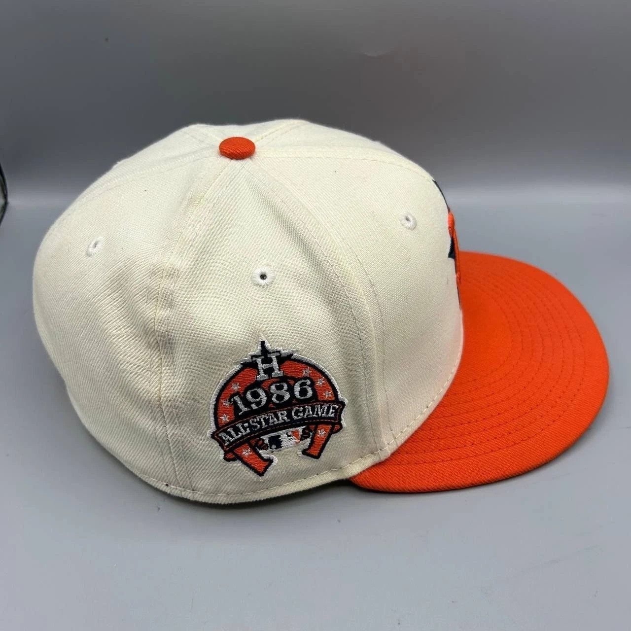 New Era Houston Astros Hat Men 7 1/4 59Fifty New Era MLB Fitted Cap Size ONE SIZE - 7 Thumbnail