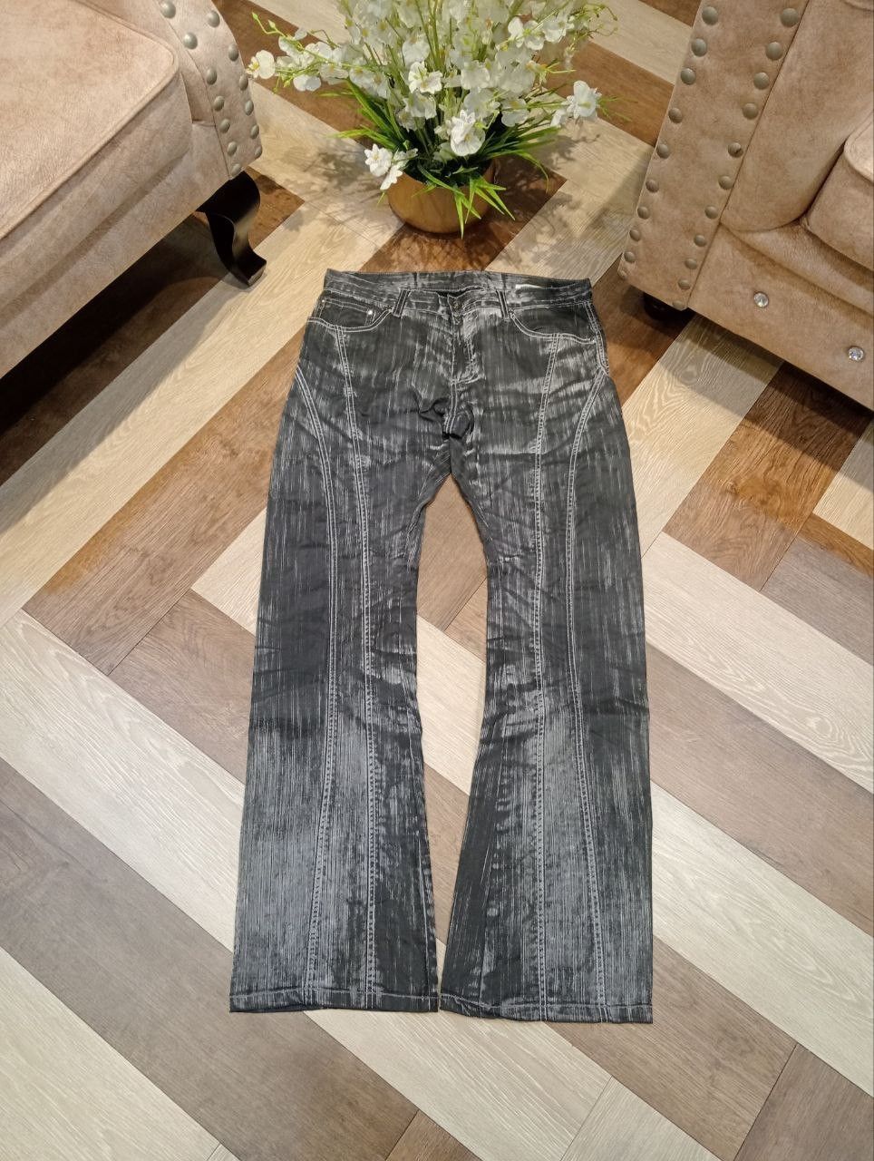 semanticdesign SEMANTIC DESIGN JAPAN WASHED FLARED PANTS Size US 33 - 1 Thumbnail