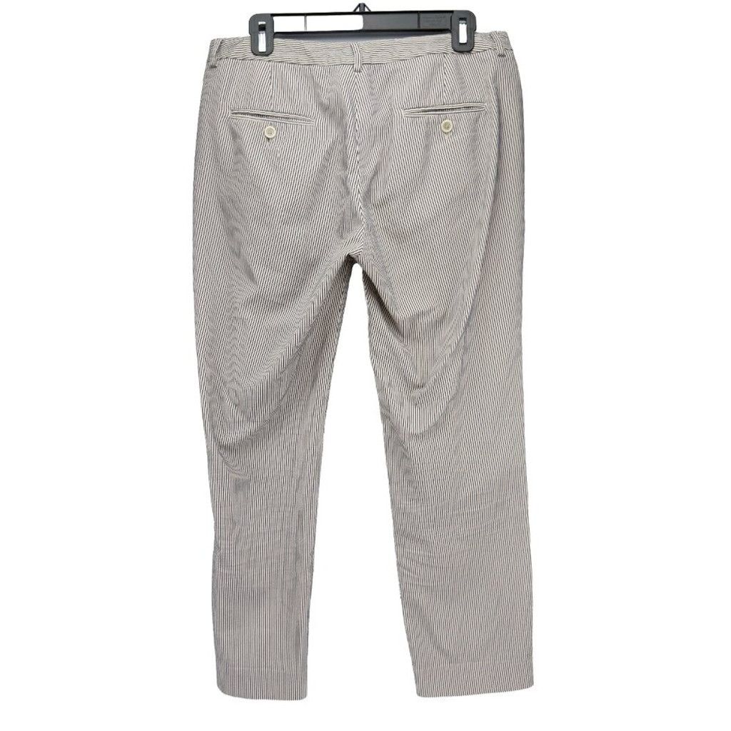 Weekend Max Mara MAXMARA Slim Stripe Cigarette Sailor chic Navy/Ivory Pants 8 Size 30" / US 8 / IT 44 - 4 Thumbnail