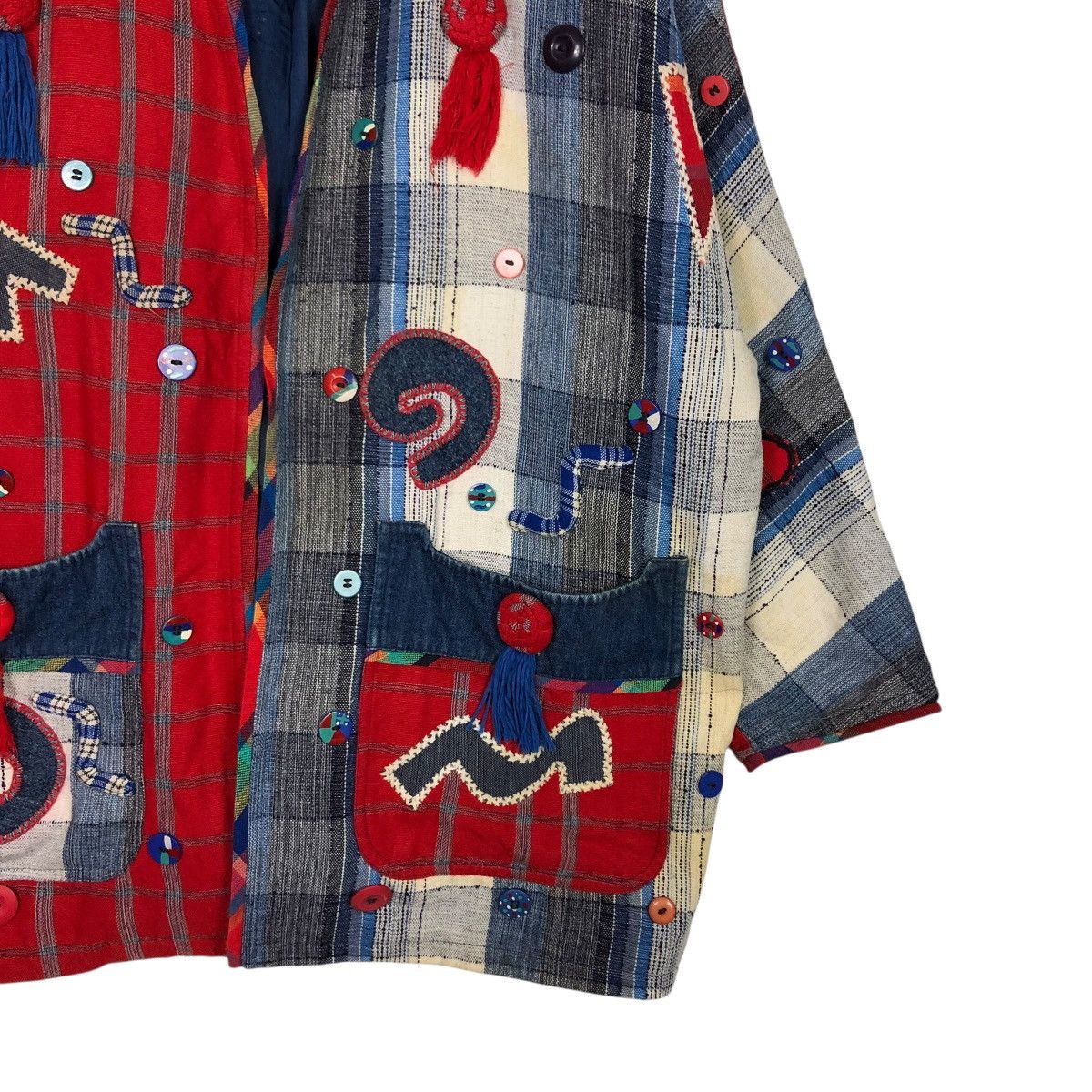 Japanese Brand 🔥VINTAGE HANDMADE DESIGN JACKET PATCHWORK ISSEY MIYAKE Size US M / EU 48-50 / 2 - 7 Thumbnail