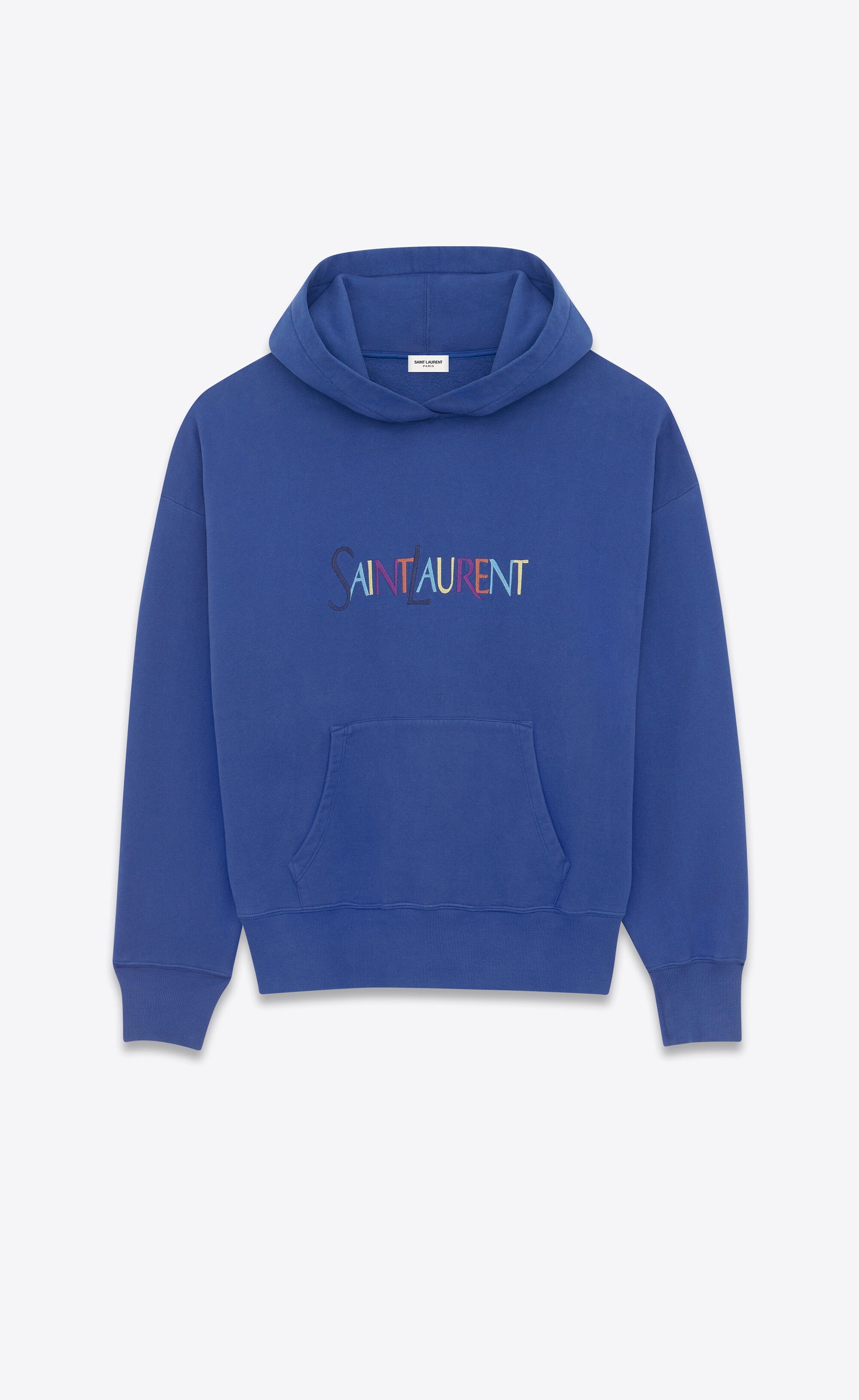 Saint Laurent Paris o1tr1nto0325 717847 Hoodie in Blue Size M / US 6-8 / IT 42-44 - 1 Thumbnail